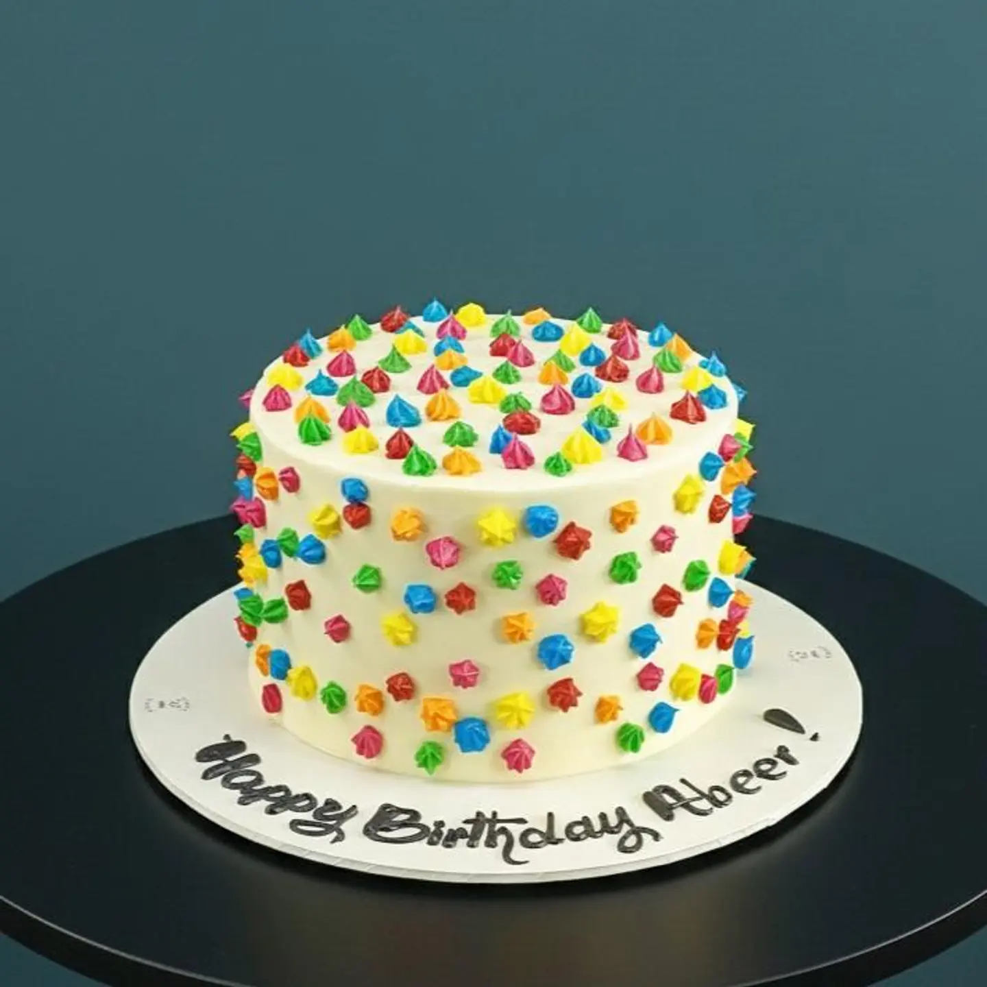 Rainbow Drops Cake