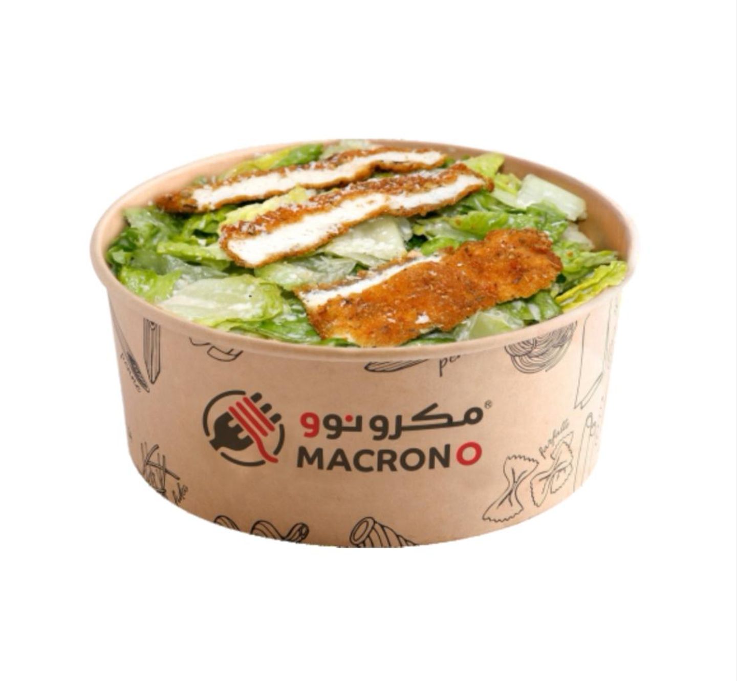 سلطة سيزر مع الدجاج