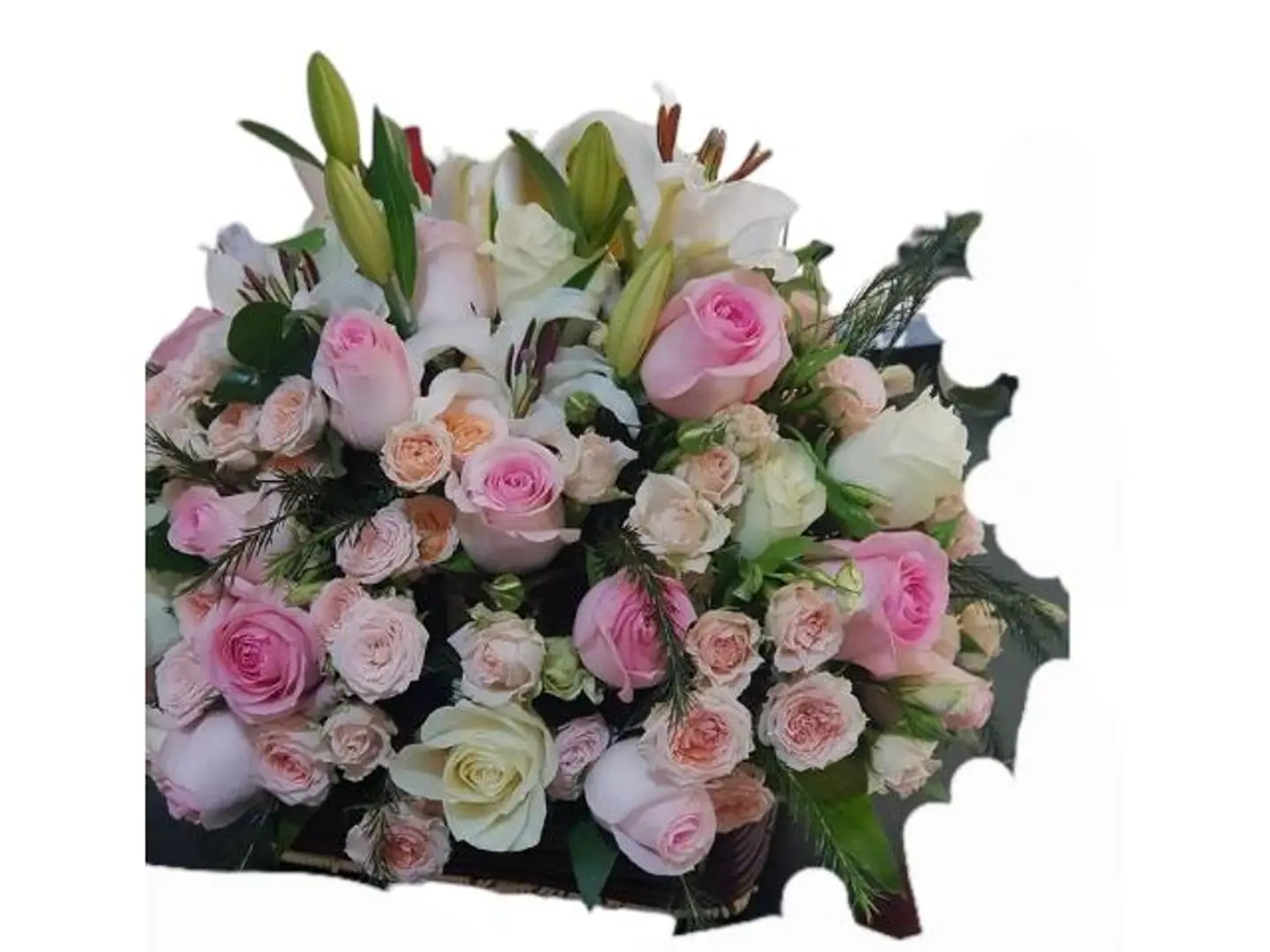 Basket With Mix Flower 85
