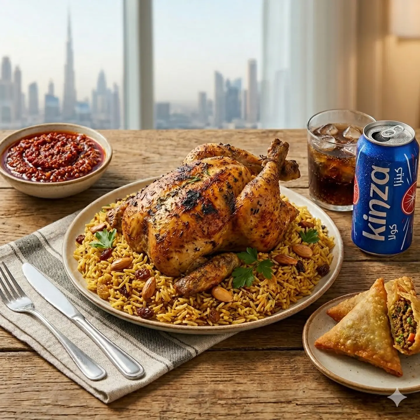 1 Grilled Chicken Rice With Samosa