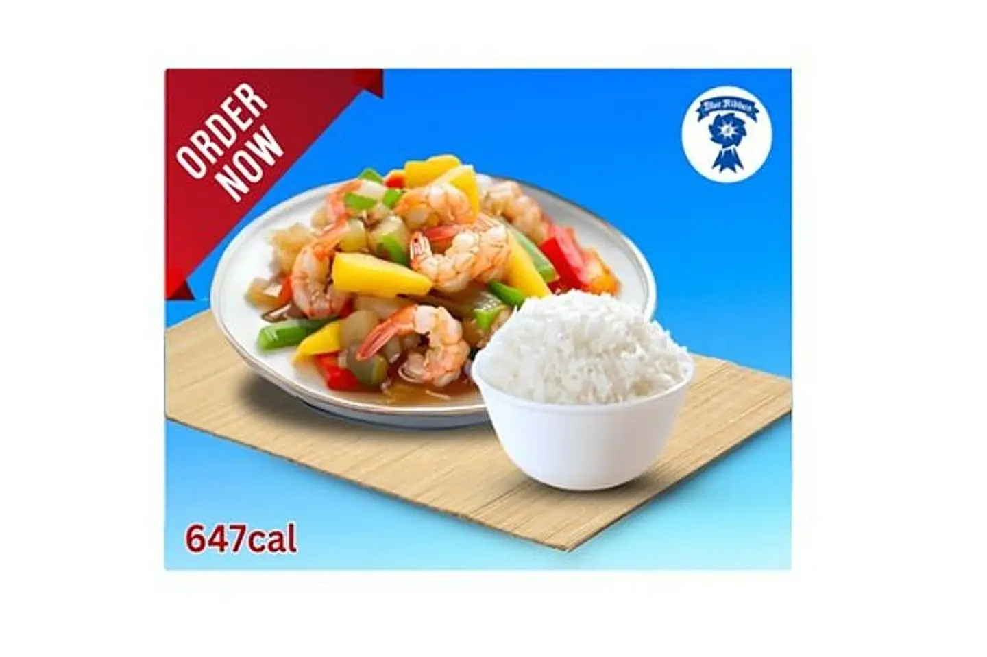 Shrimp With Sweet And Sour Sauce And Rice