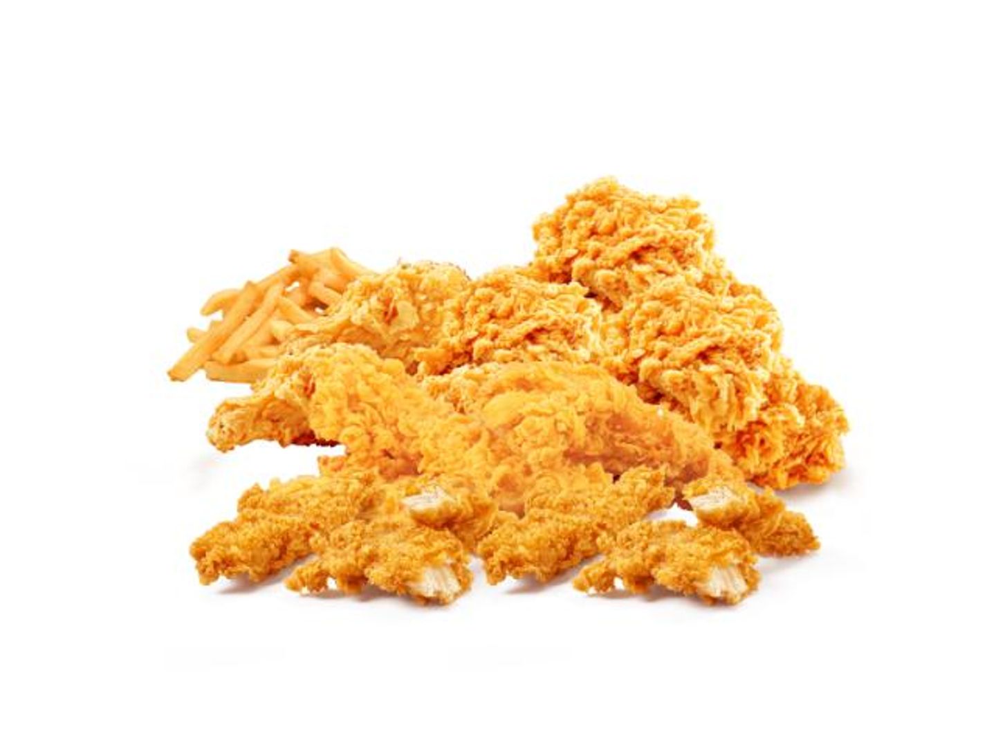 وجبة 6 قطع دجاج و 6 استريبس