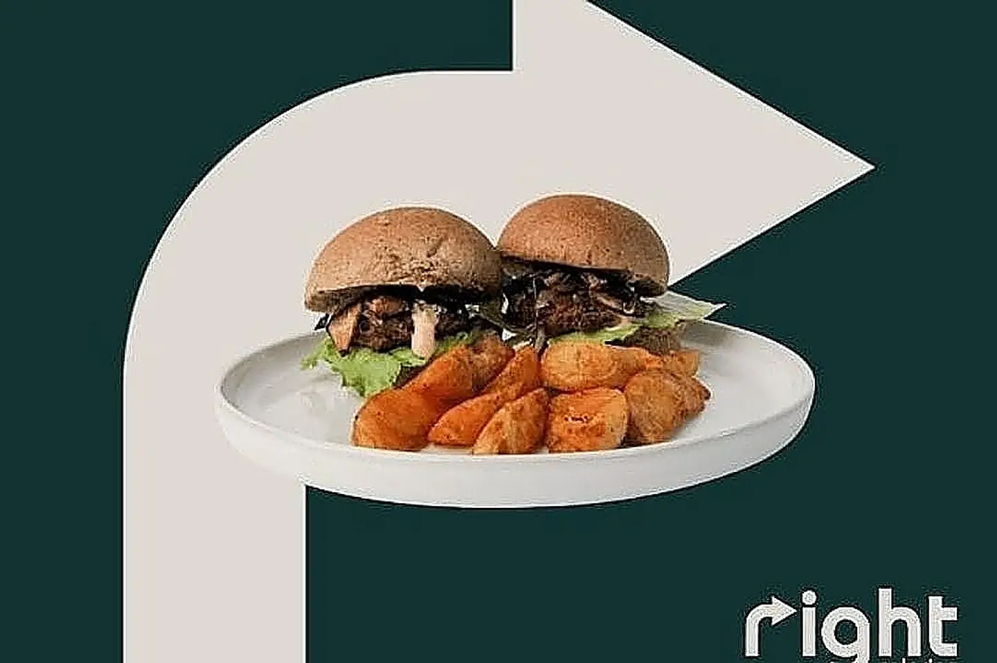 Mushroom Beef Slider With Wedges