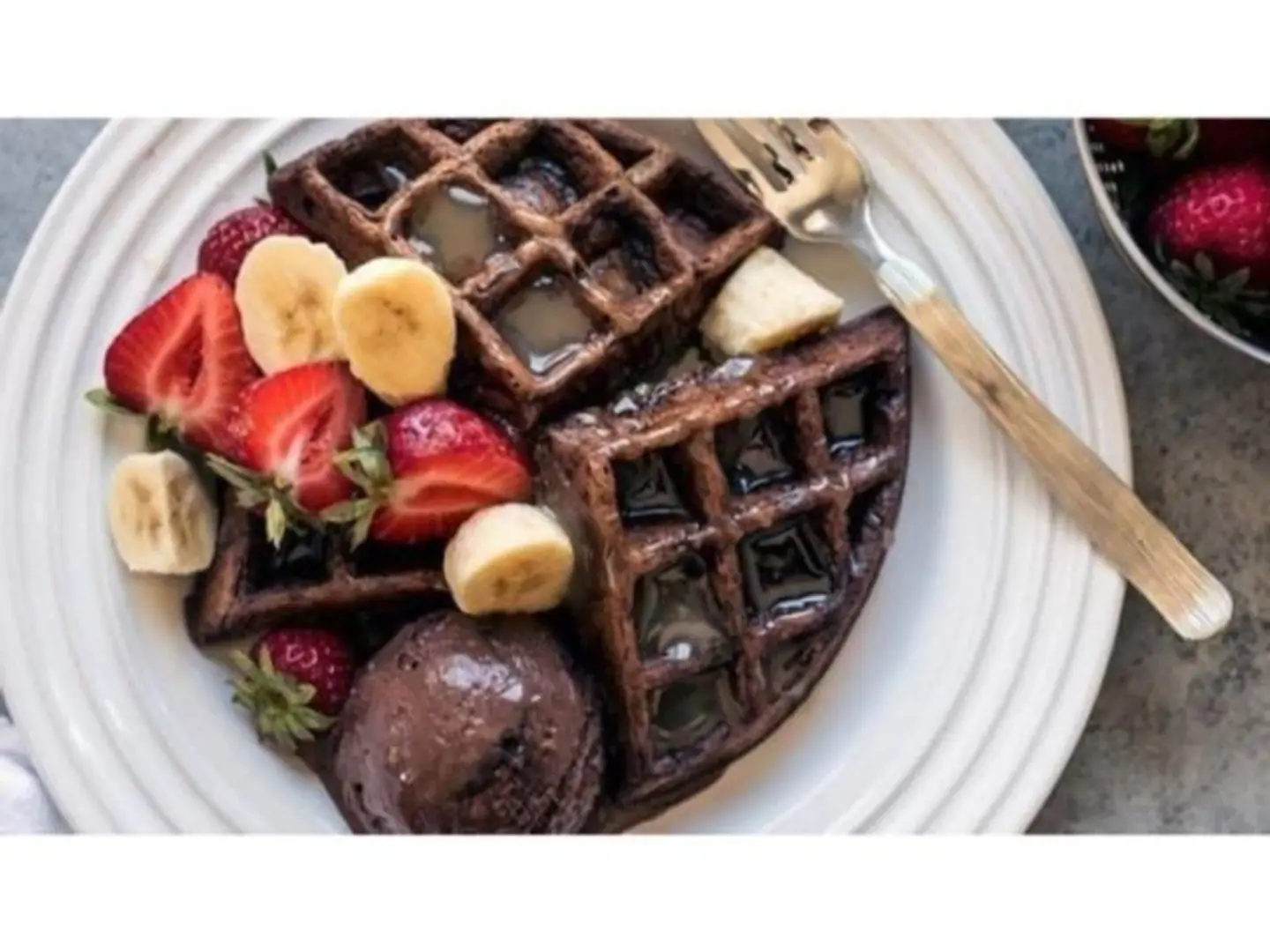 Nutella Fruit Waffle