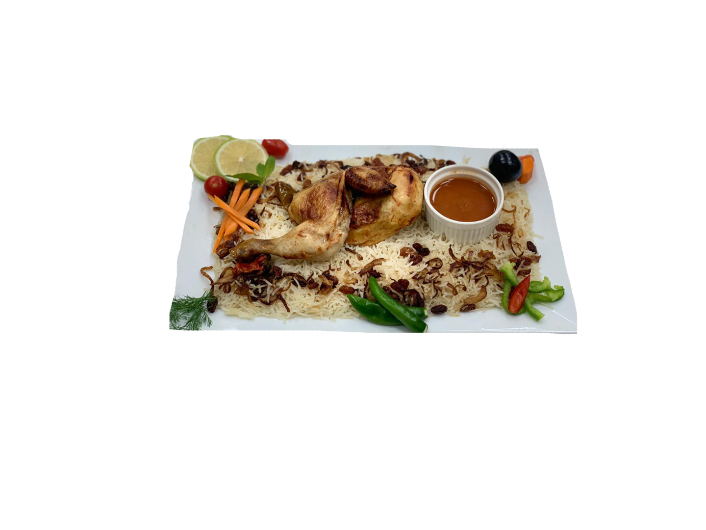 Half Mandi Chicken With Peshawar Rice