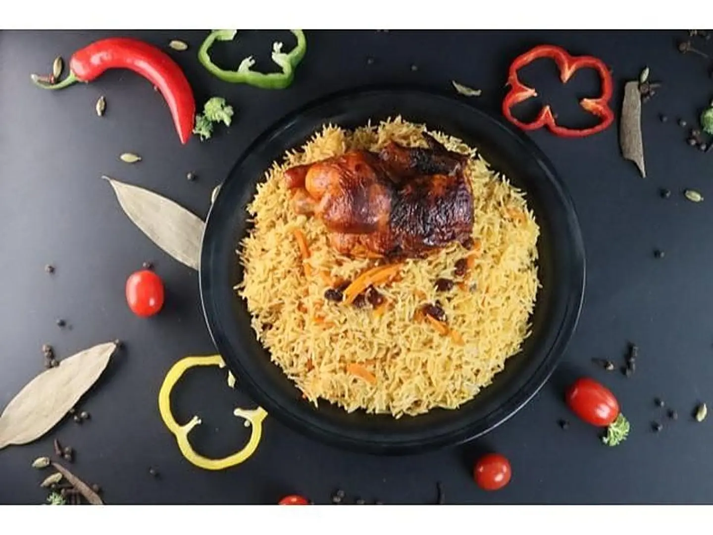 حبة شواية مع رز بخاري