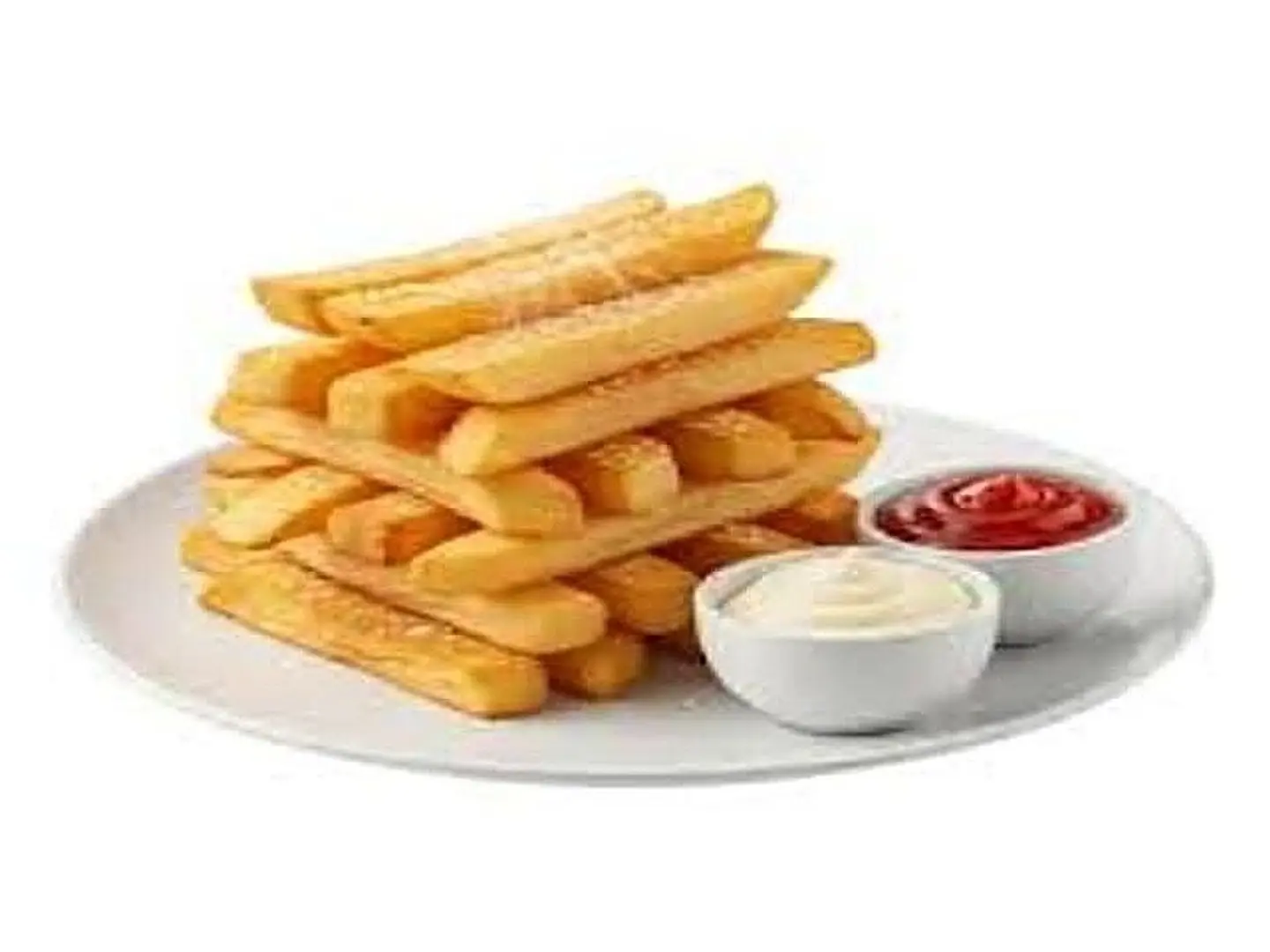 باجت بطاطس مع الكاتشاب والمايونيز