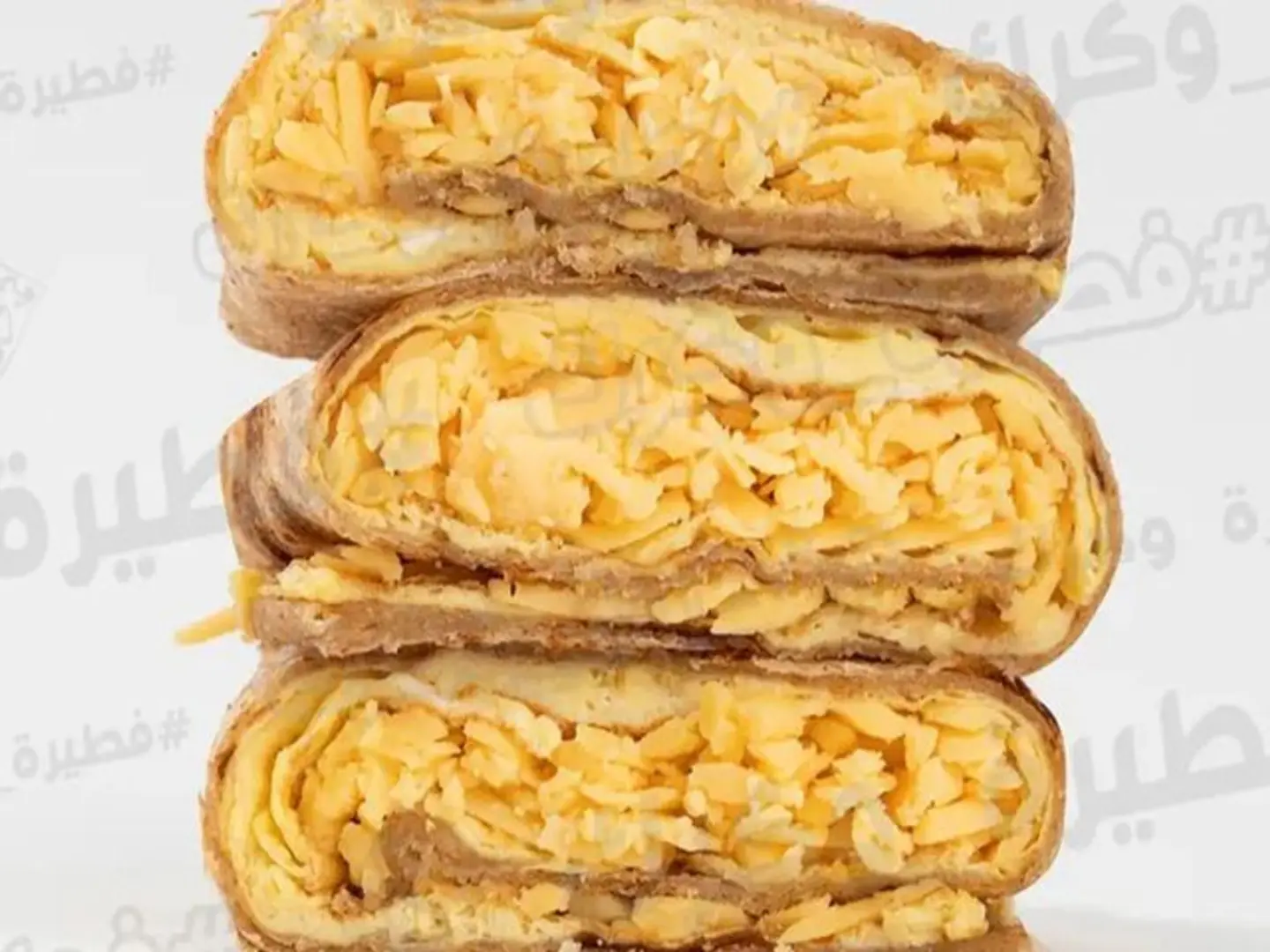 Pie With Egg Double And Double Cheese Cheddar