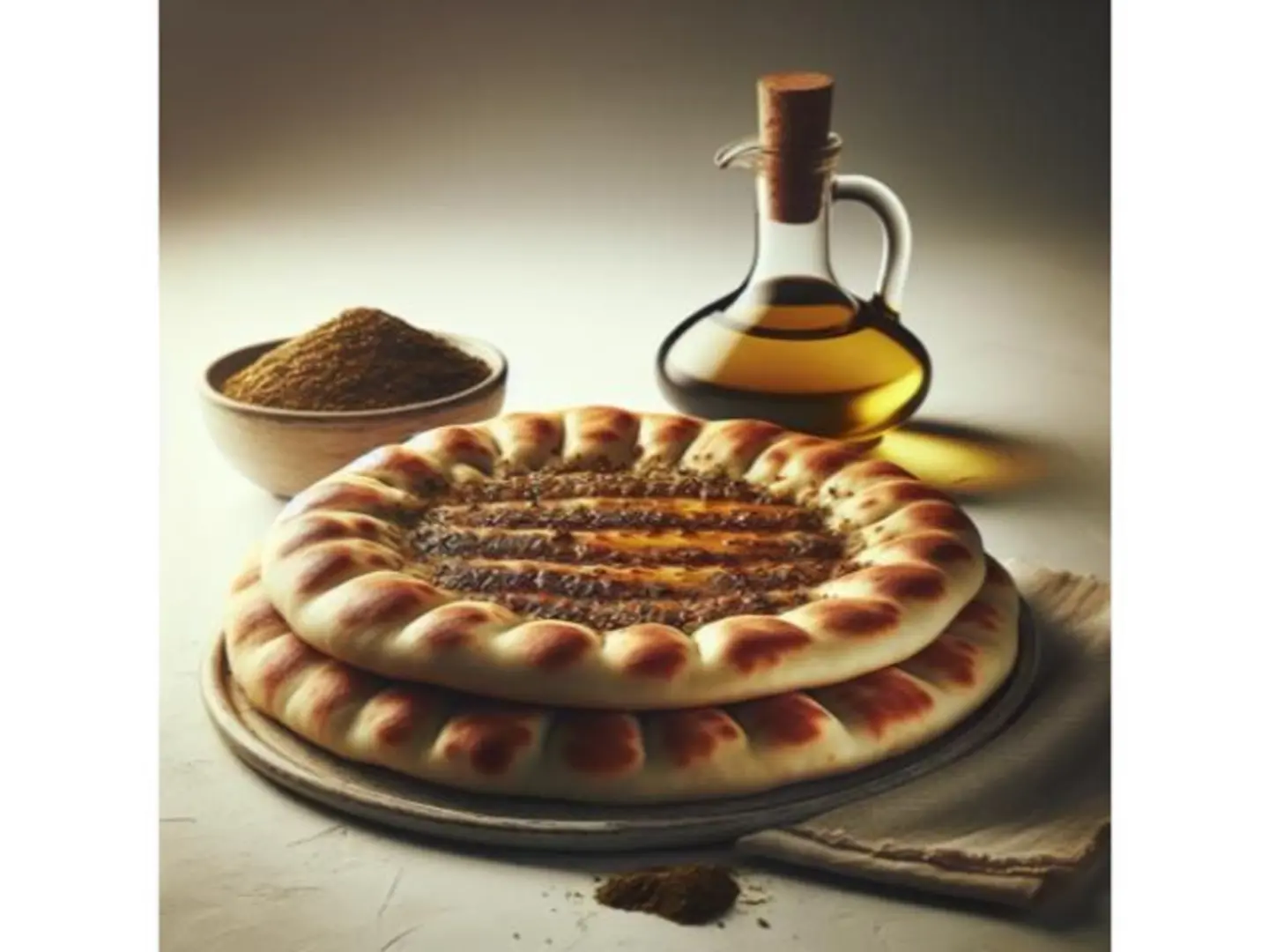 مناقيش زعتر وزيتون أسود
