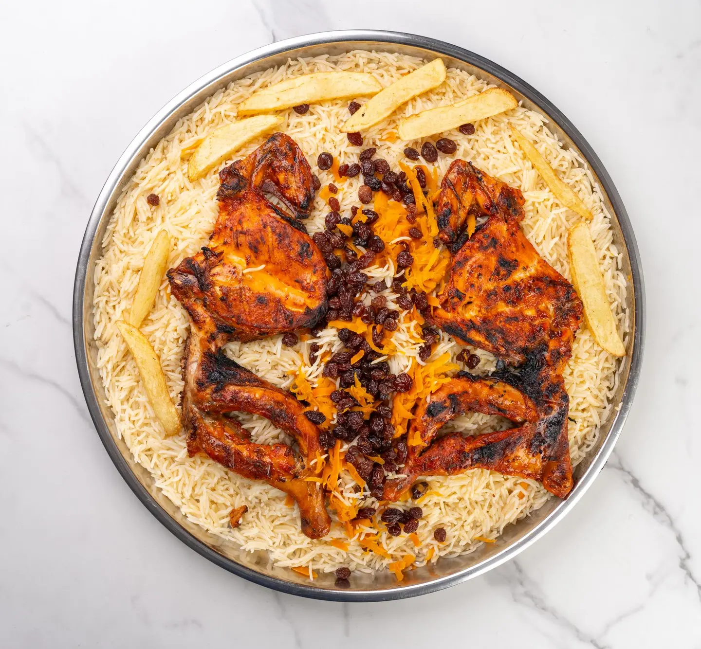 Charcoal Grilled Chicken With Rice