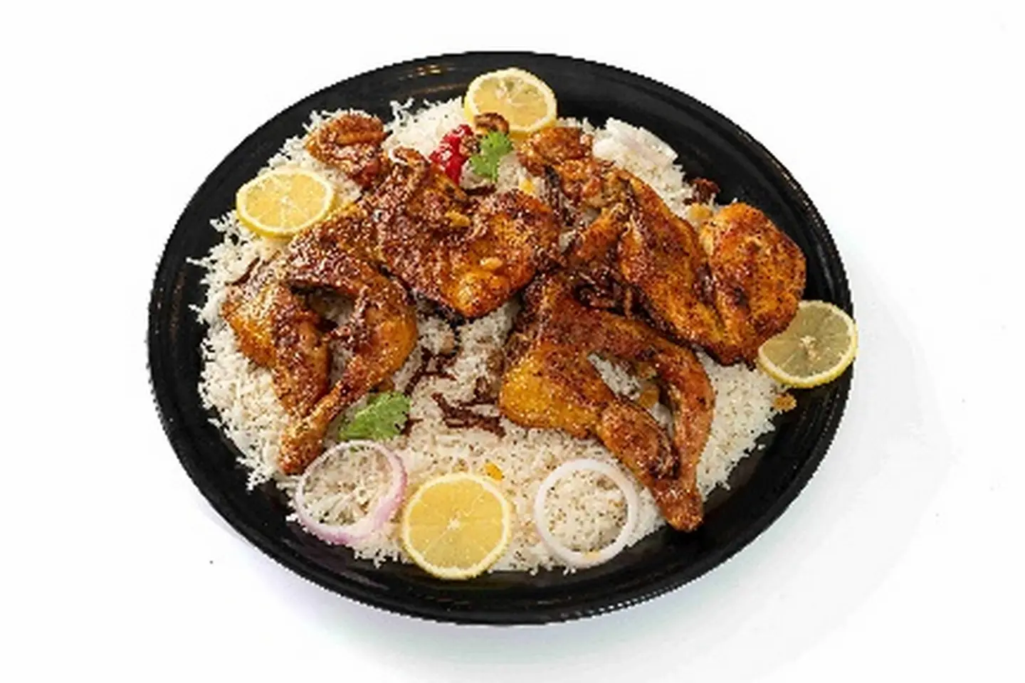 One Piece Of Madhbi Chicken - With Rice