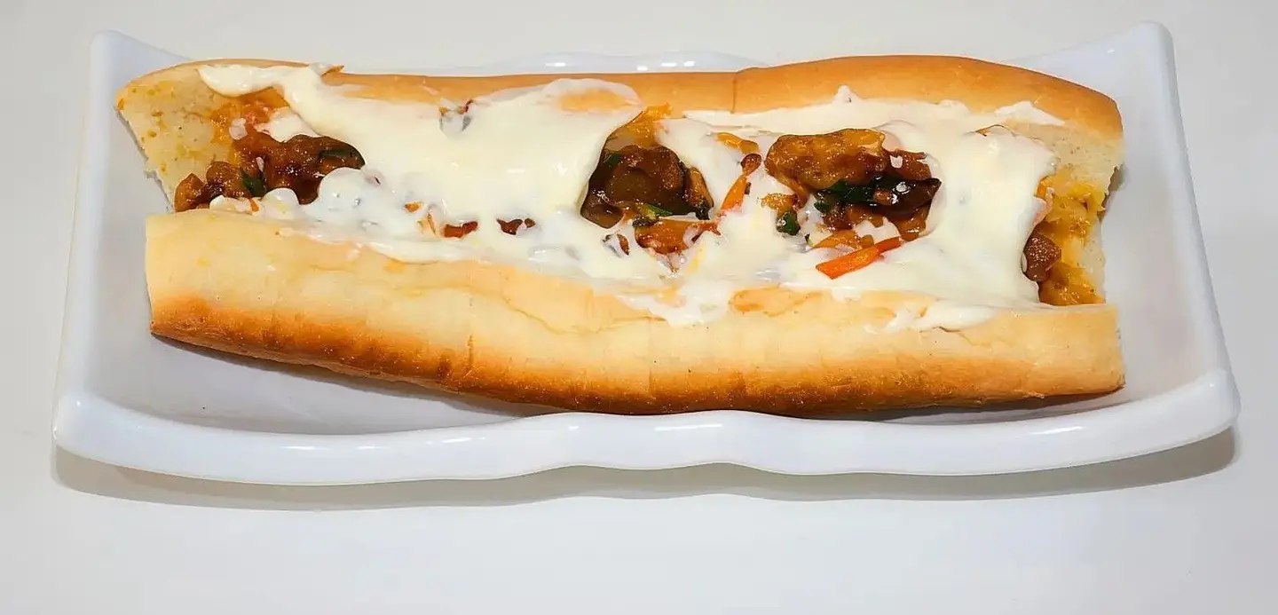 ساندوتش كبده مع جبن