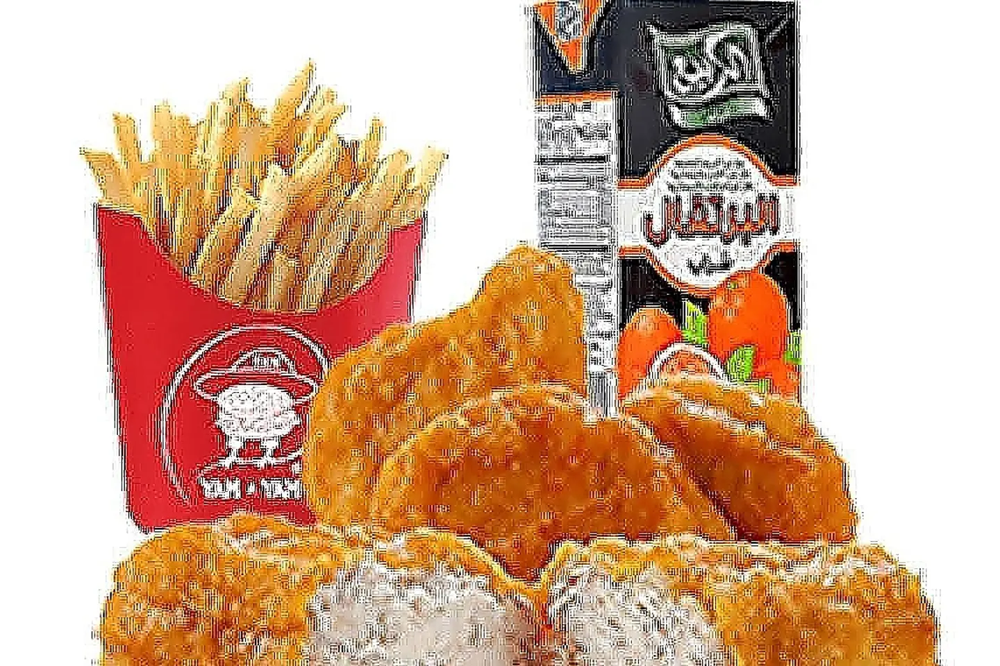 وجبة الطفل قطع الدجاج المقليه