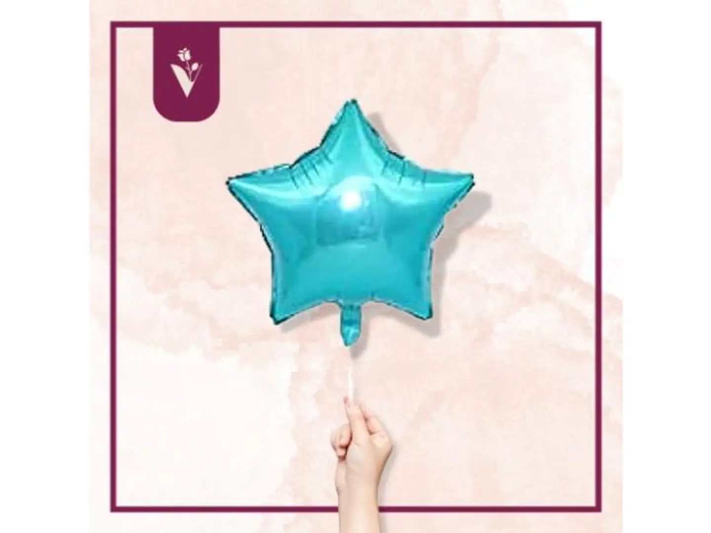 بالونة النجمة سماوي