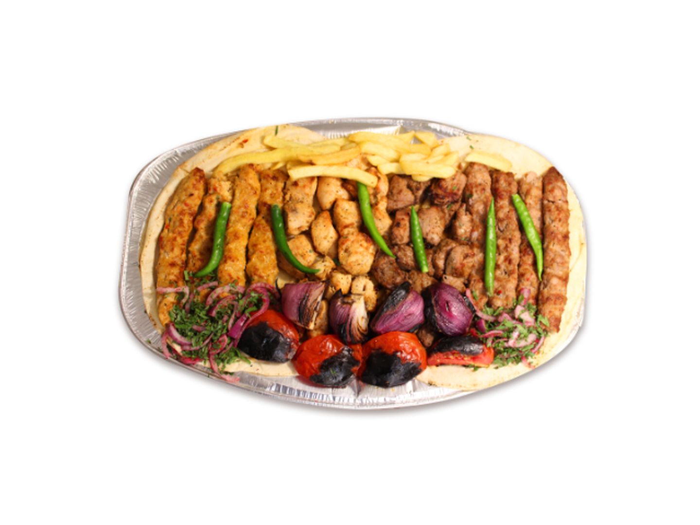 Chicken Kebab And Shish Tawouk With Potatoes