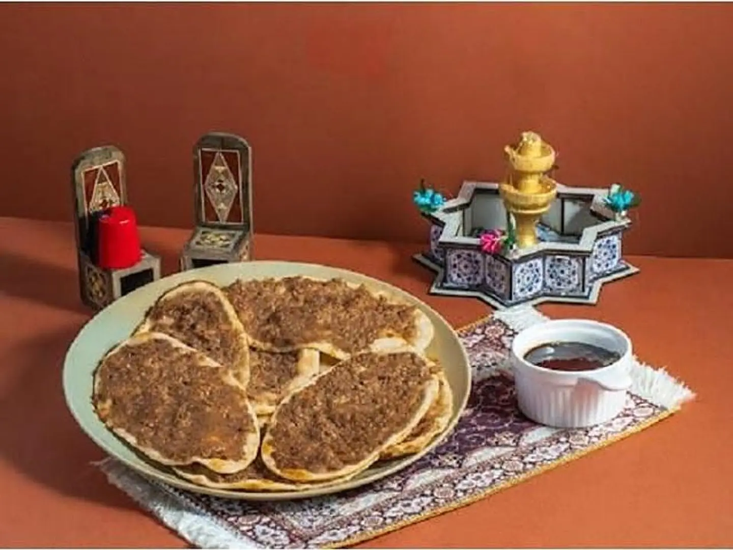 Safehah With Pomegranate Molasses