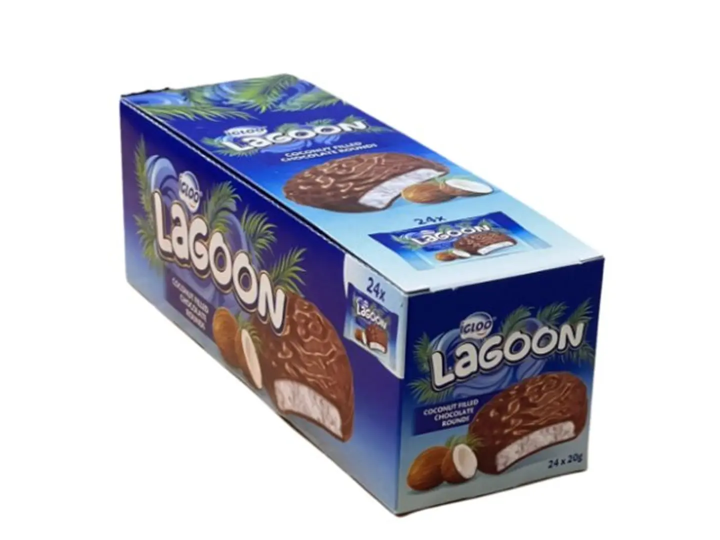 Glo Logan Coconut Chocolate 20 Gm Pack Of 24 Pieces