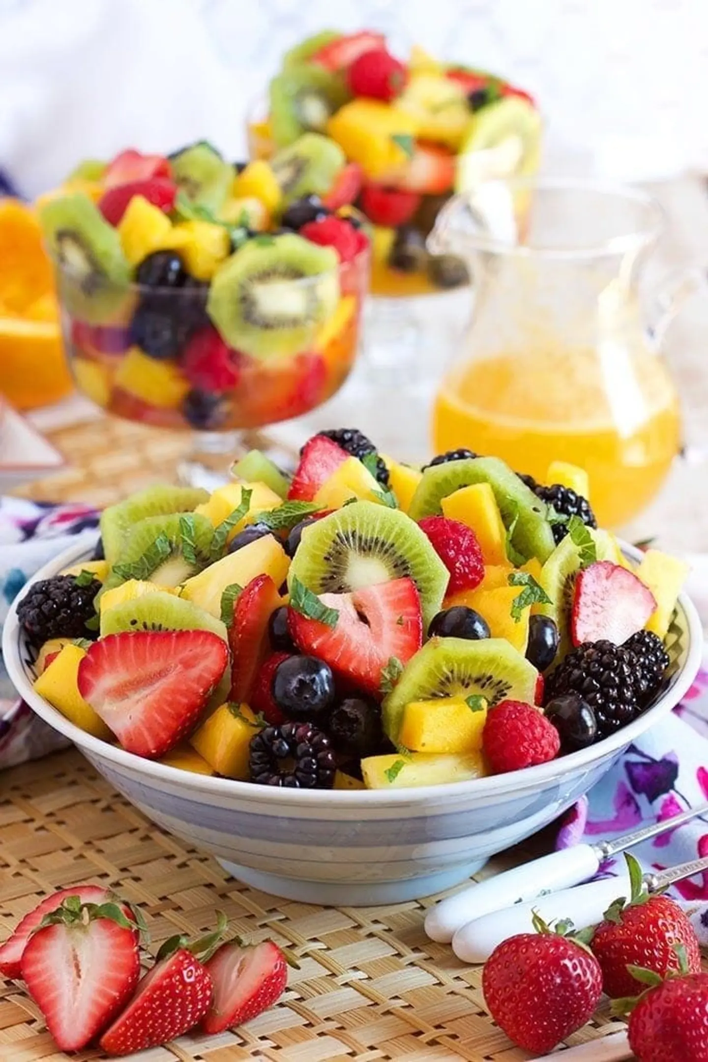 Fruit Salad With Ice Cream