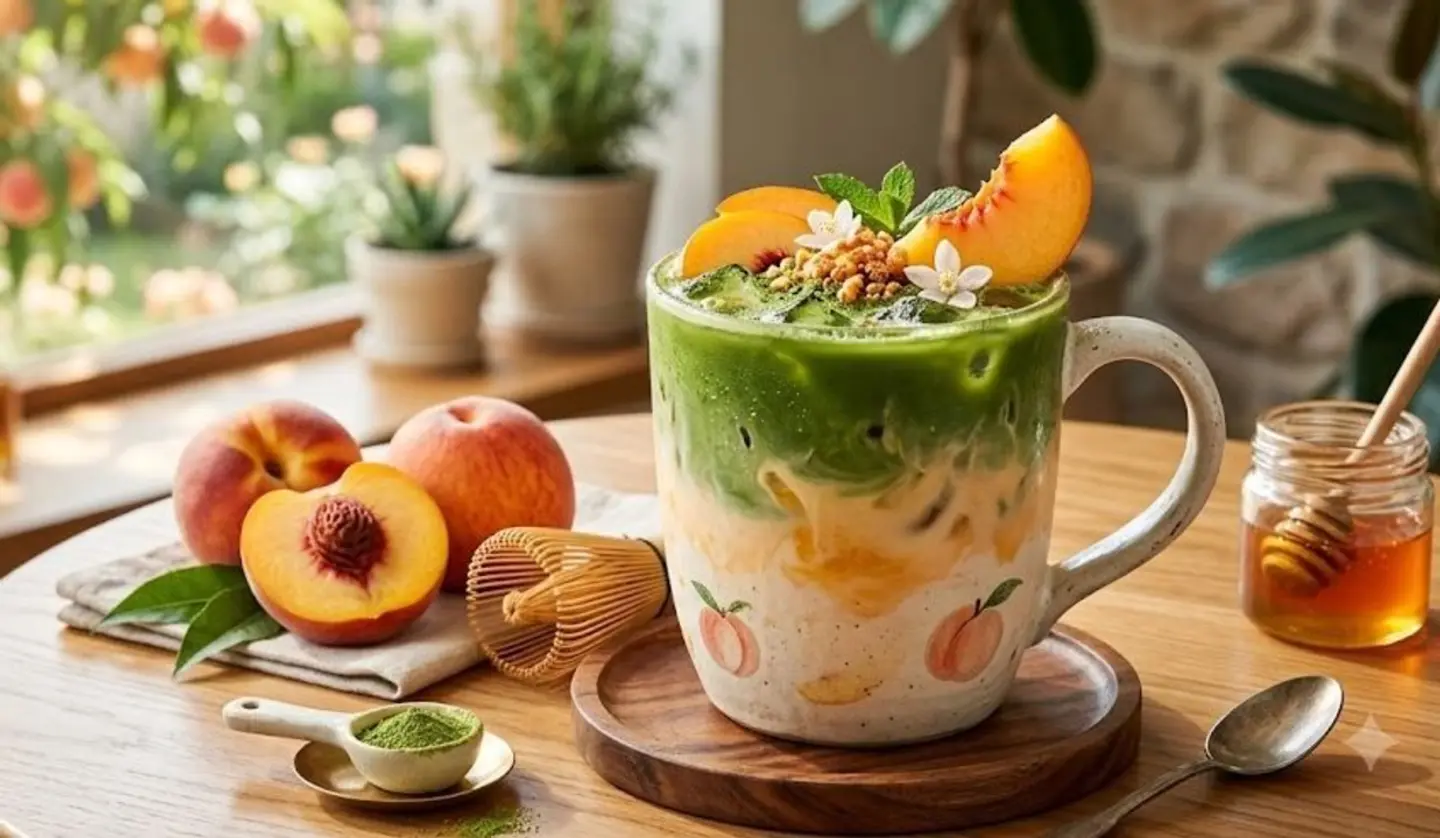 Peach Matcha