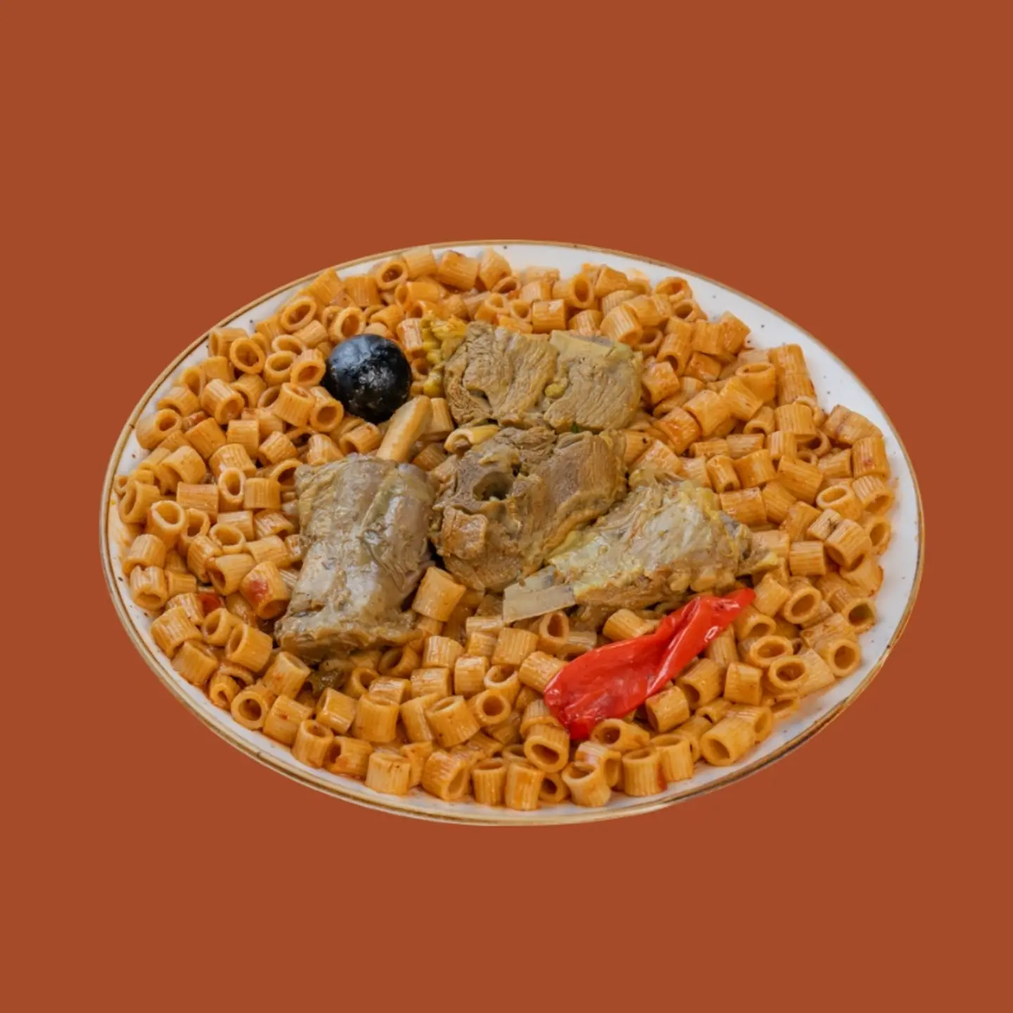 خمس معكرونة لحم