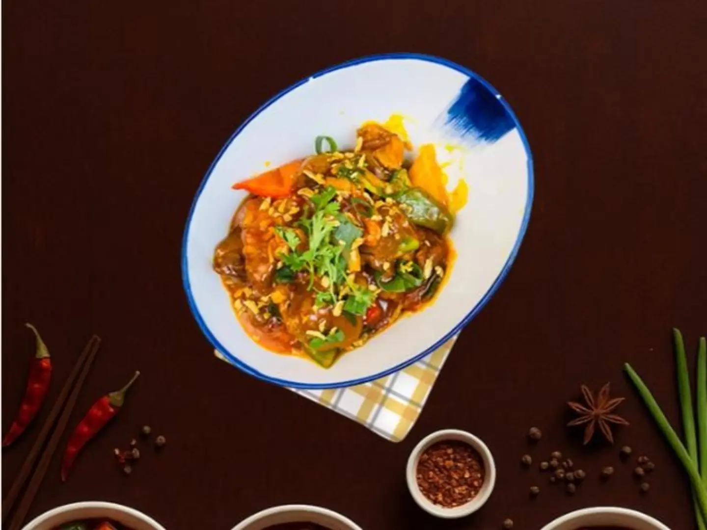 لحم حار مع الثوم