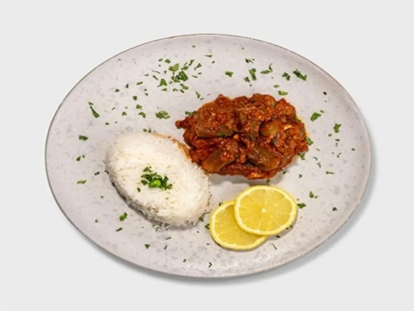 Okra Tagine Beef With Vermicelli Rice