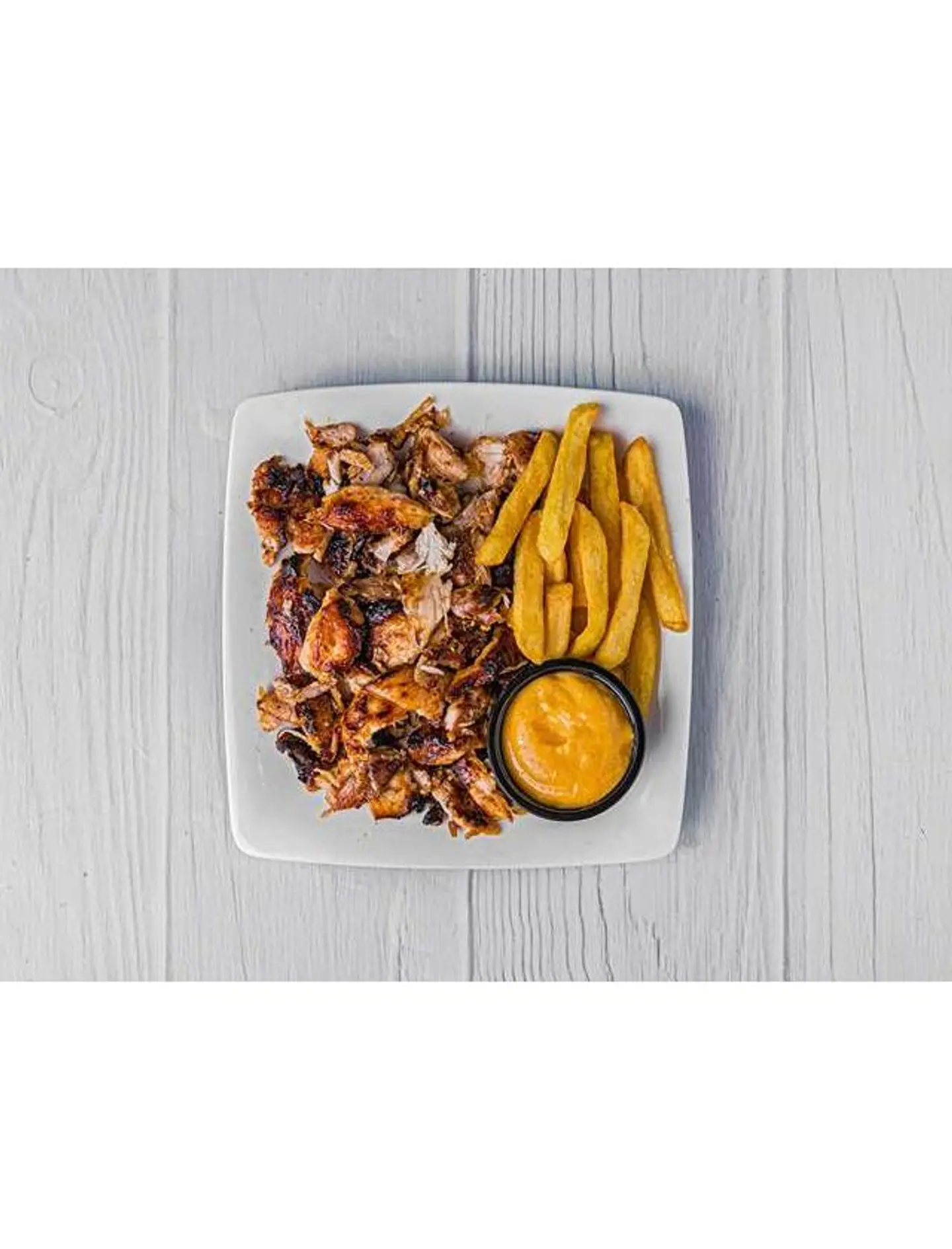 صحن شاورما وسط