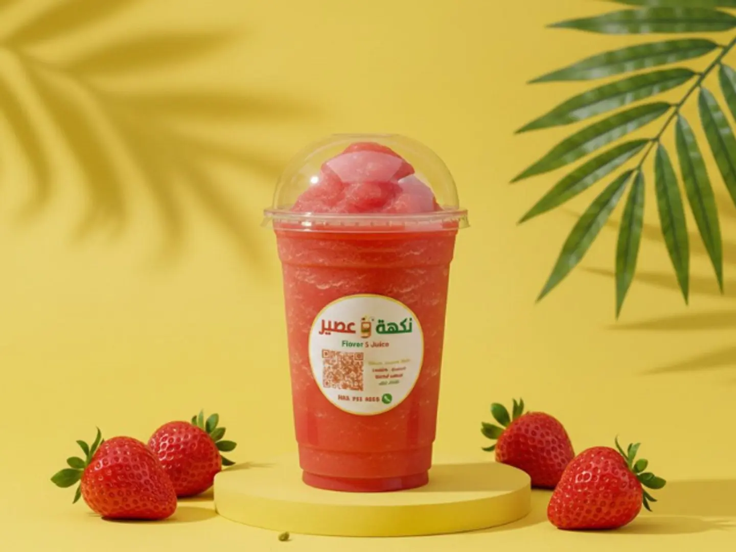 سموثي فراولة - وسط