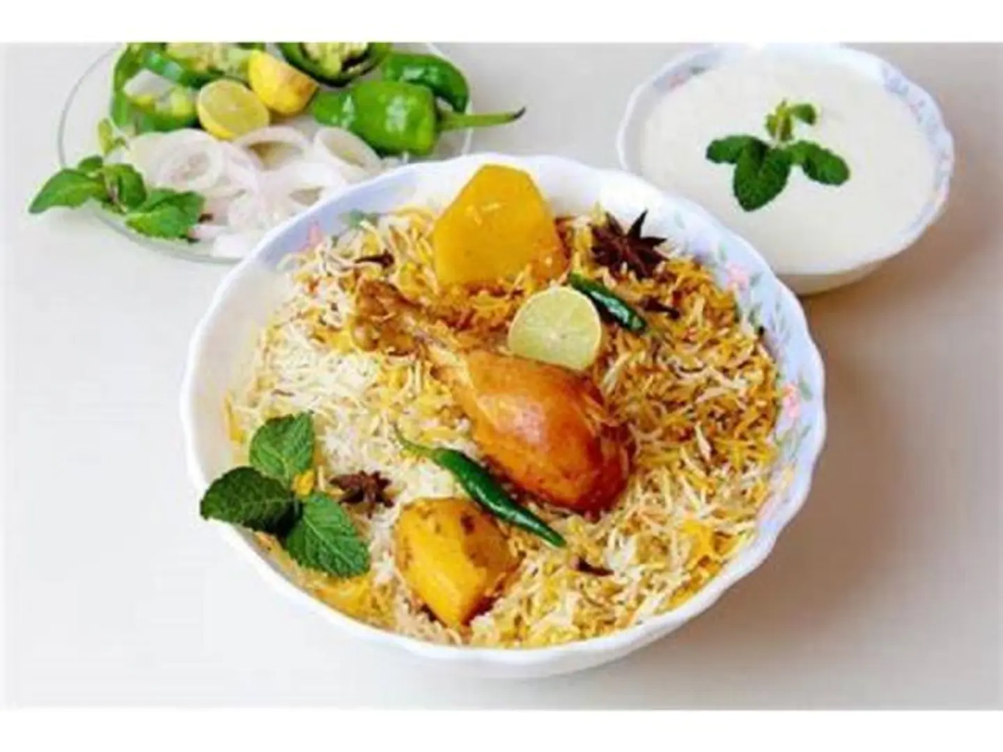 Biryani Rice With Butter Chicken