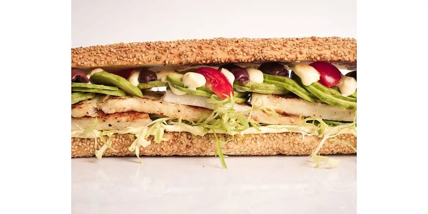 Halloumi Cheese And Avocado Sandwich