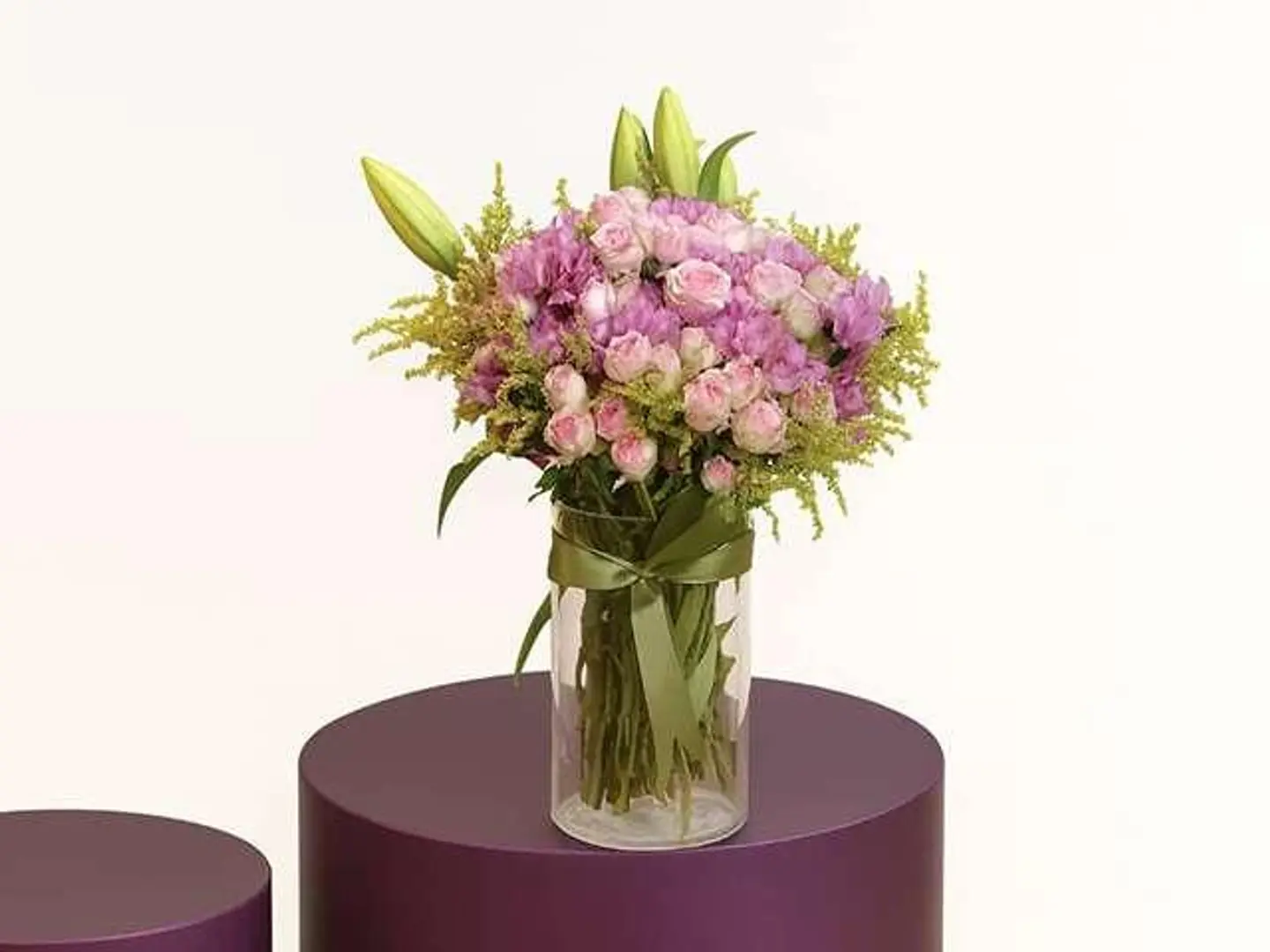 Pink Rose Vase