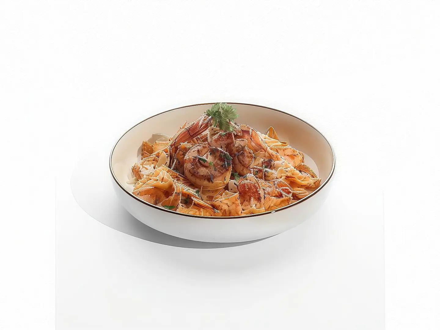 Farfalle Pasta With Grilled Prawns