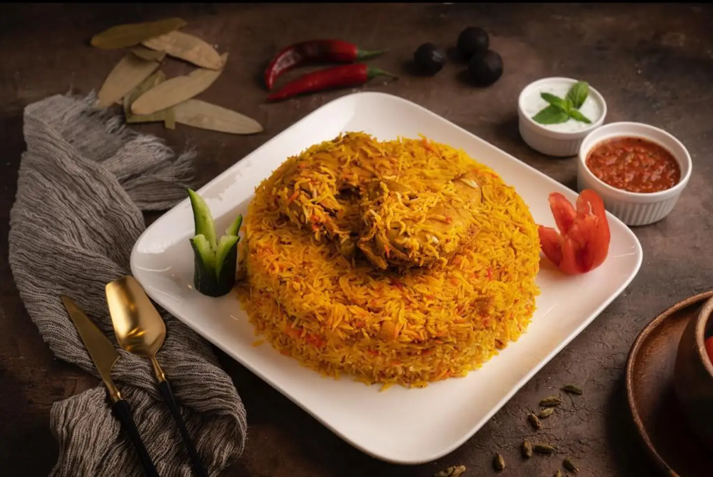 زربيان دجاج نص حبة