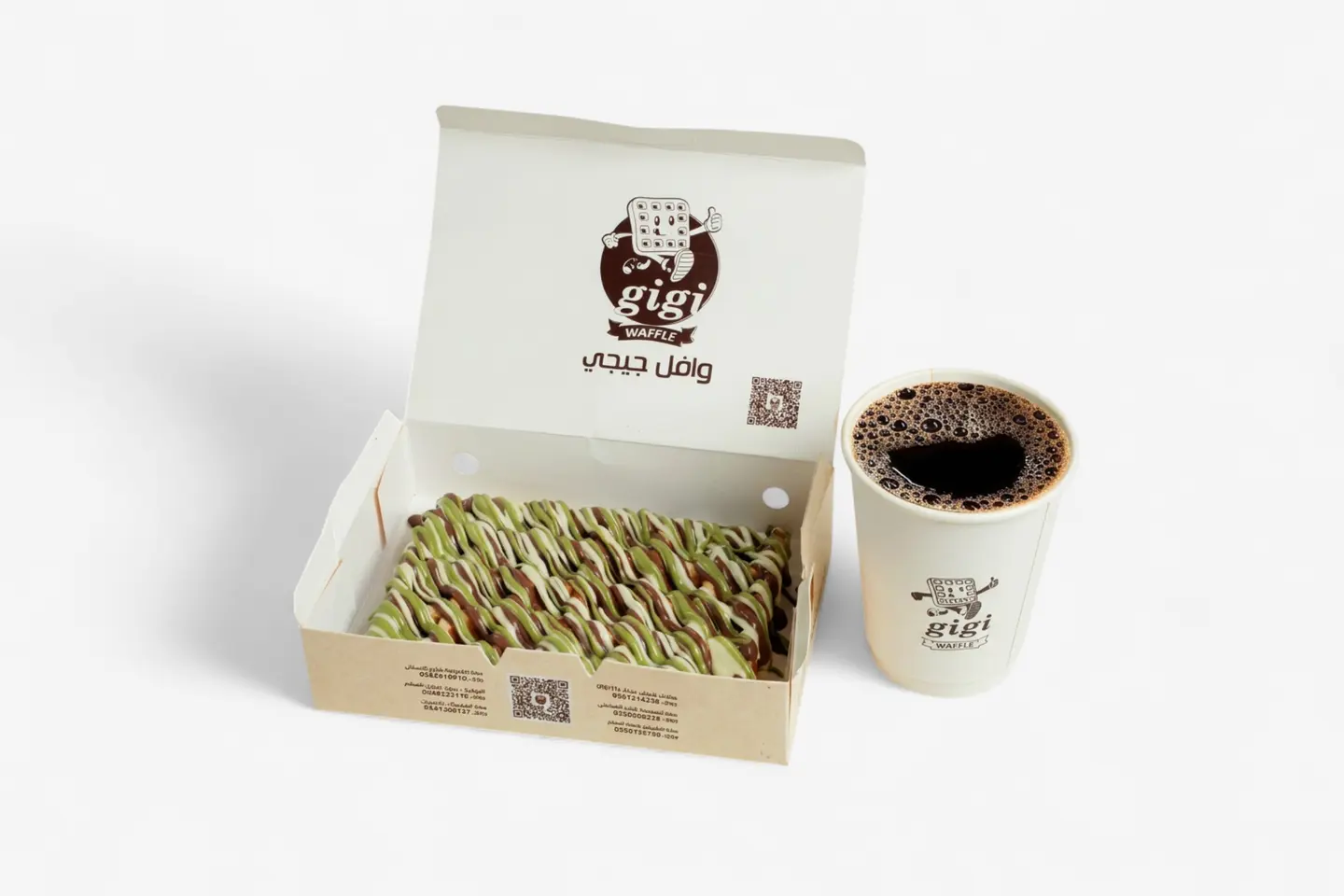 Waffle Mix With Coffe Arabic