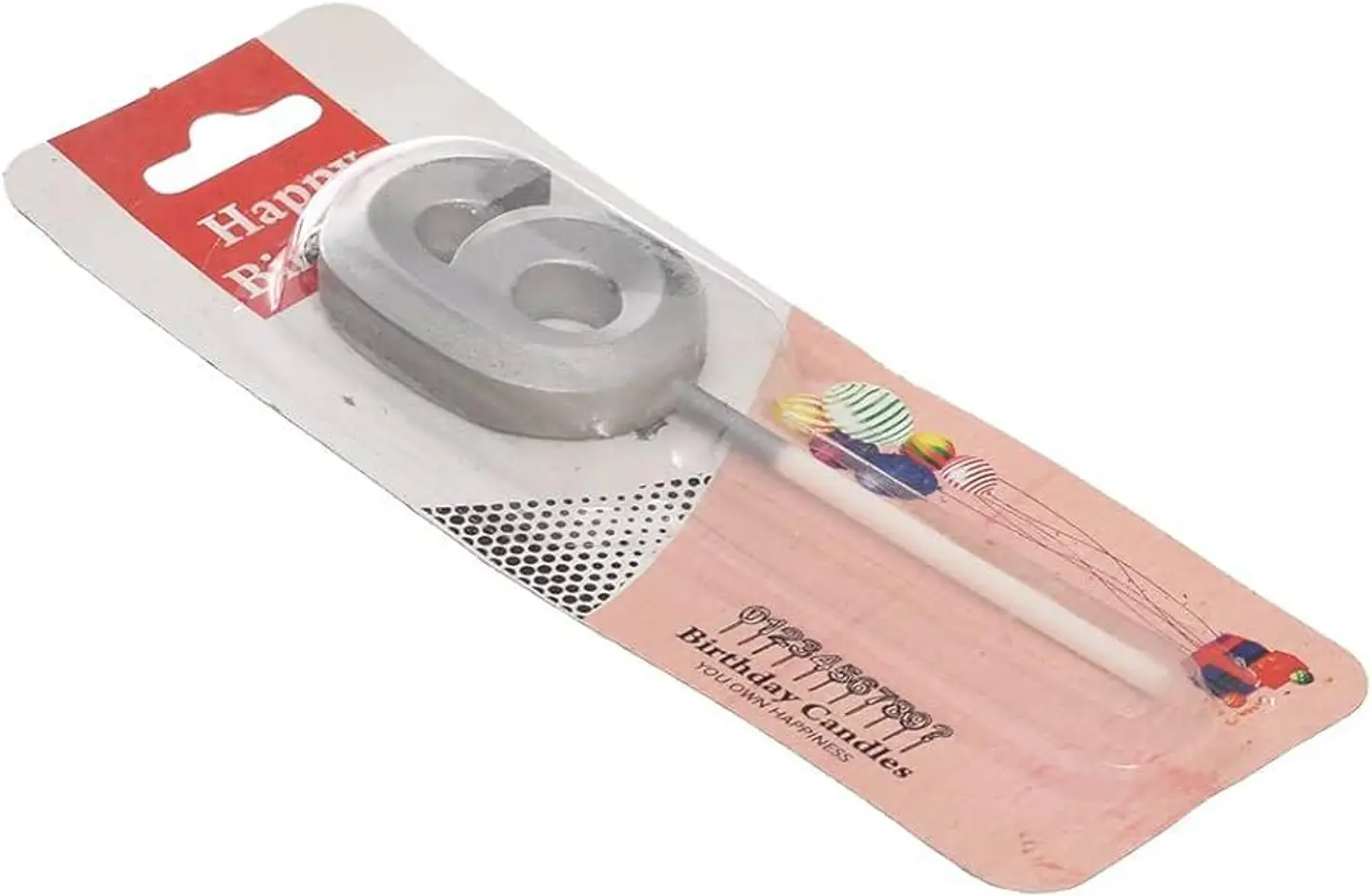 Candles Numbers Silver