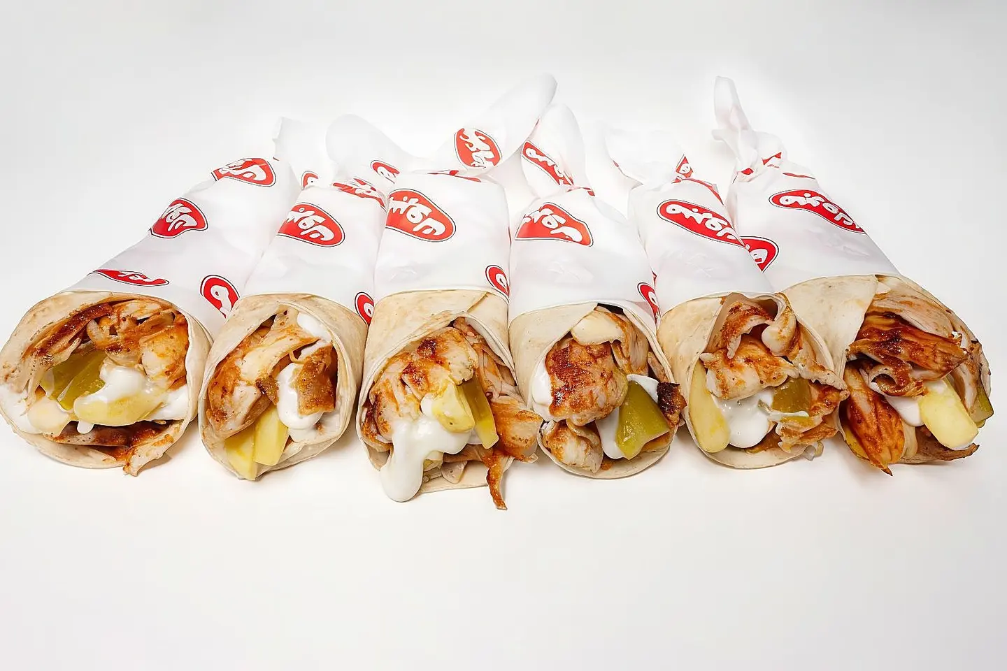 Shawarma Chicken Box 6 Sandwiches Single Arabic Portion