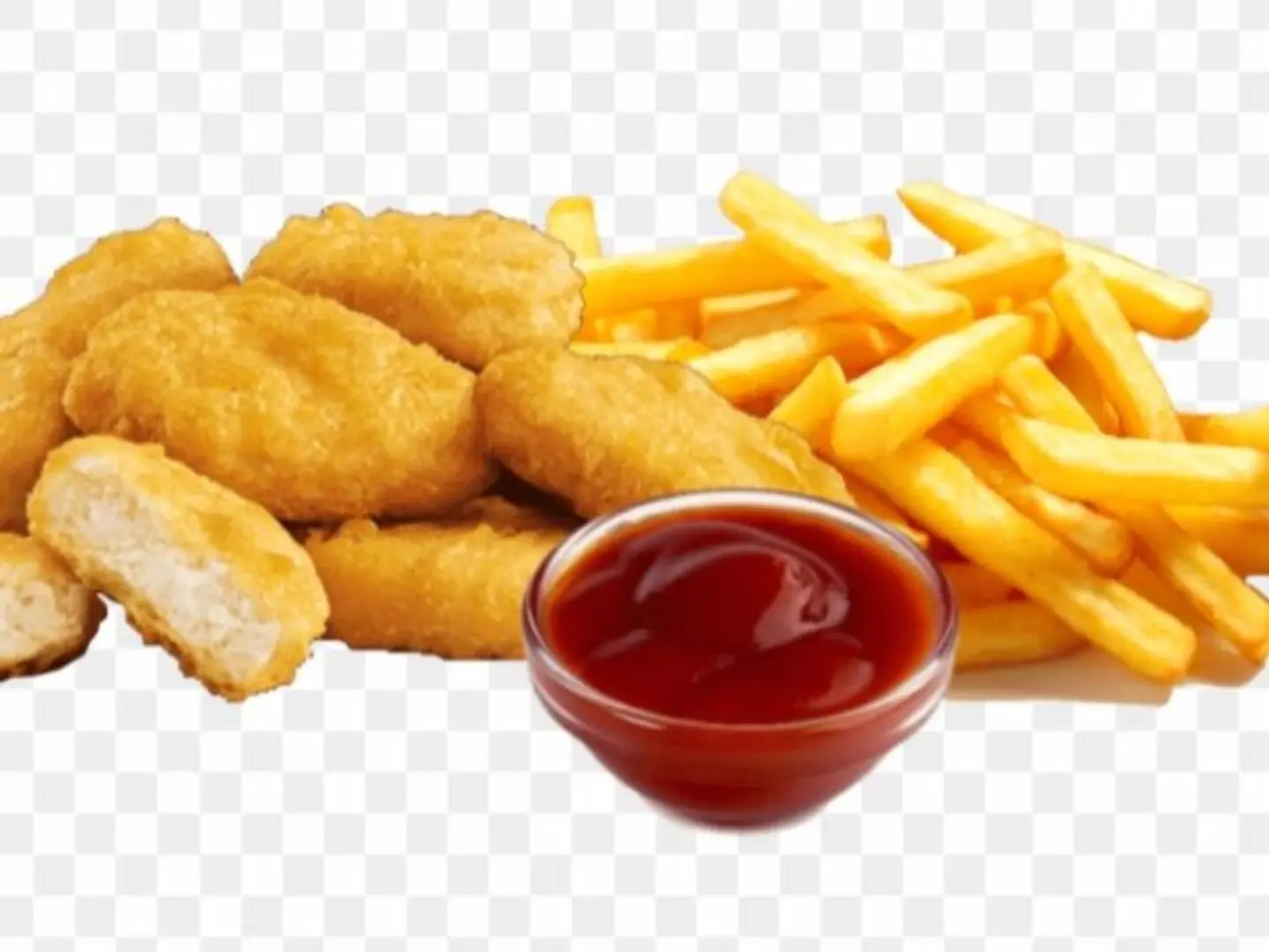 Chicken Nuggets 8 Pieces With Fries