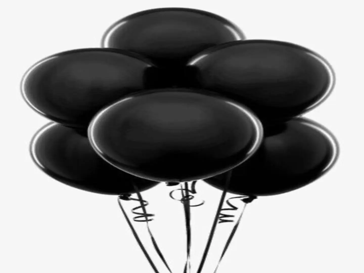 Black Balloons Bouquet