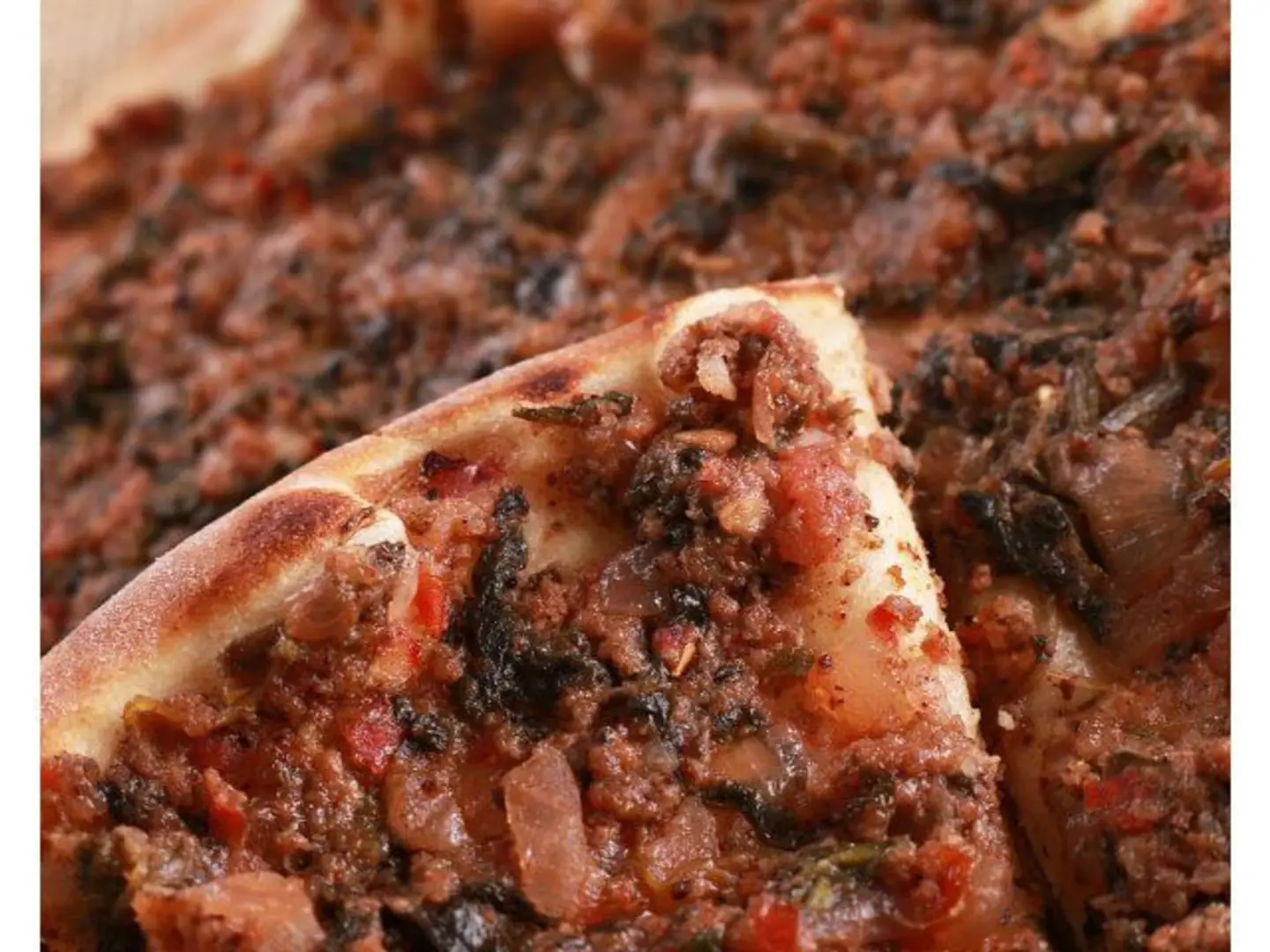 فطيرة لحم بالسبانخ