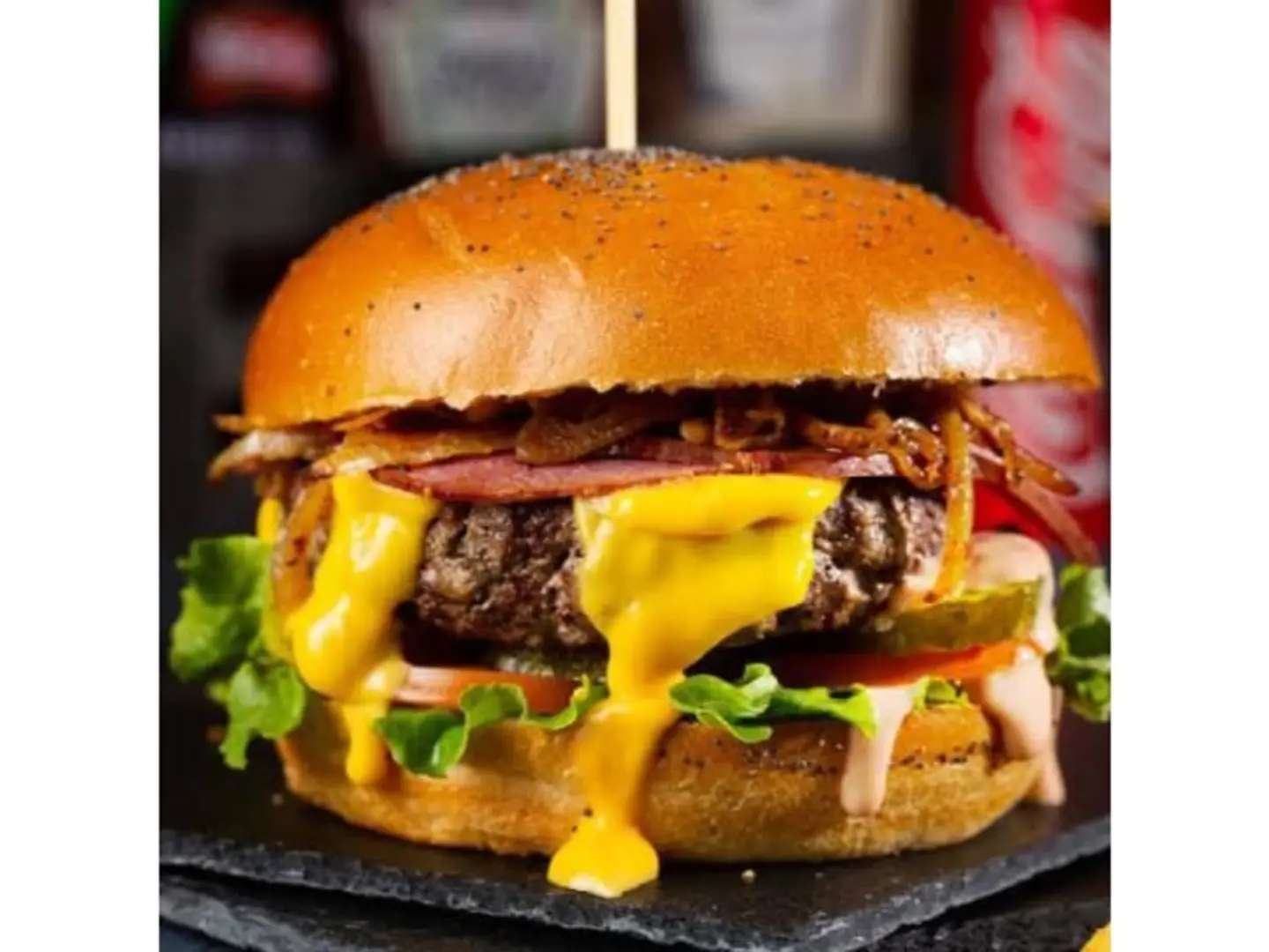 برجر صغير مع جبن