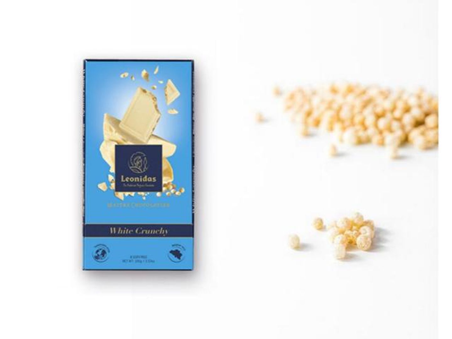 White Chocolate Bar Filled With Crispy Rice