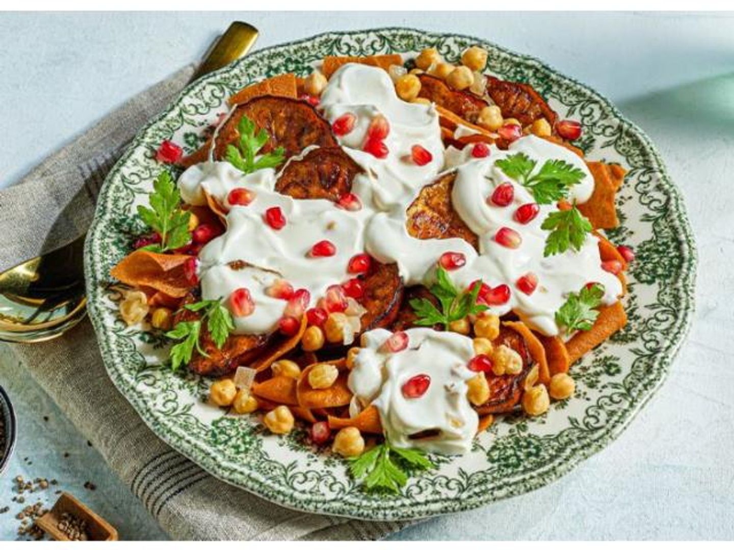 Eggplant Fatteh