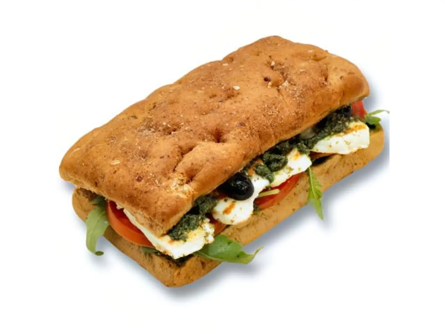 Feta Cheese And Spinach Sandwich
