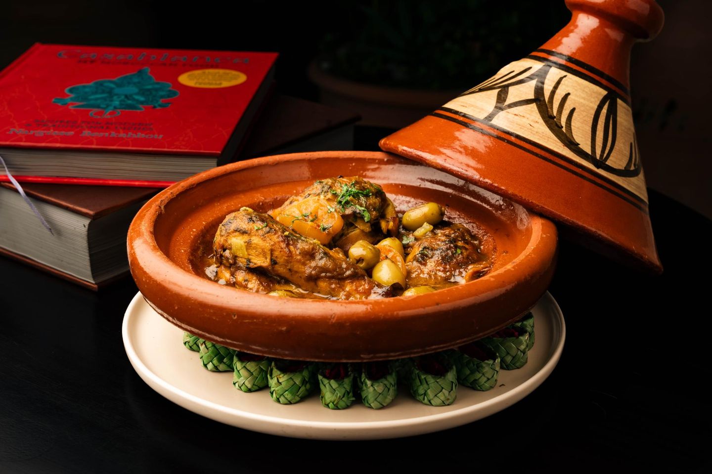 طاجن دجاج بالزيتون