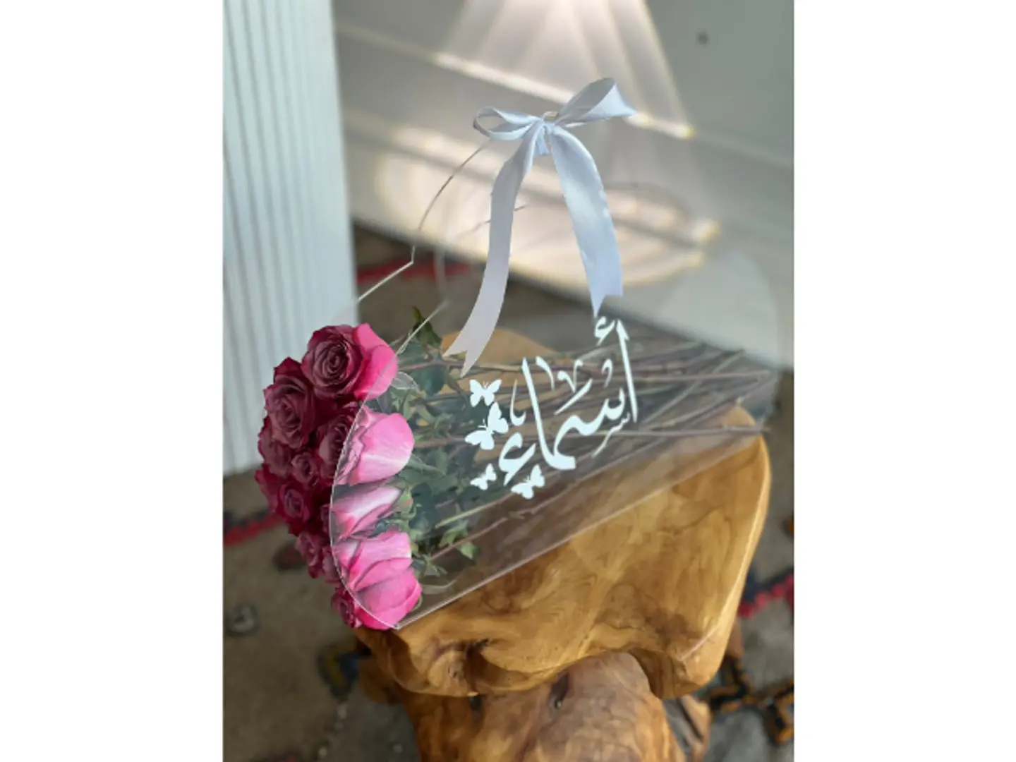 Natural Rose Acrylic Pink