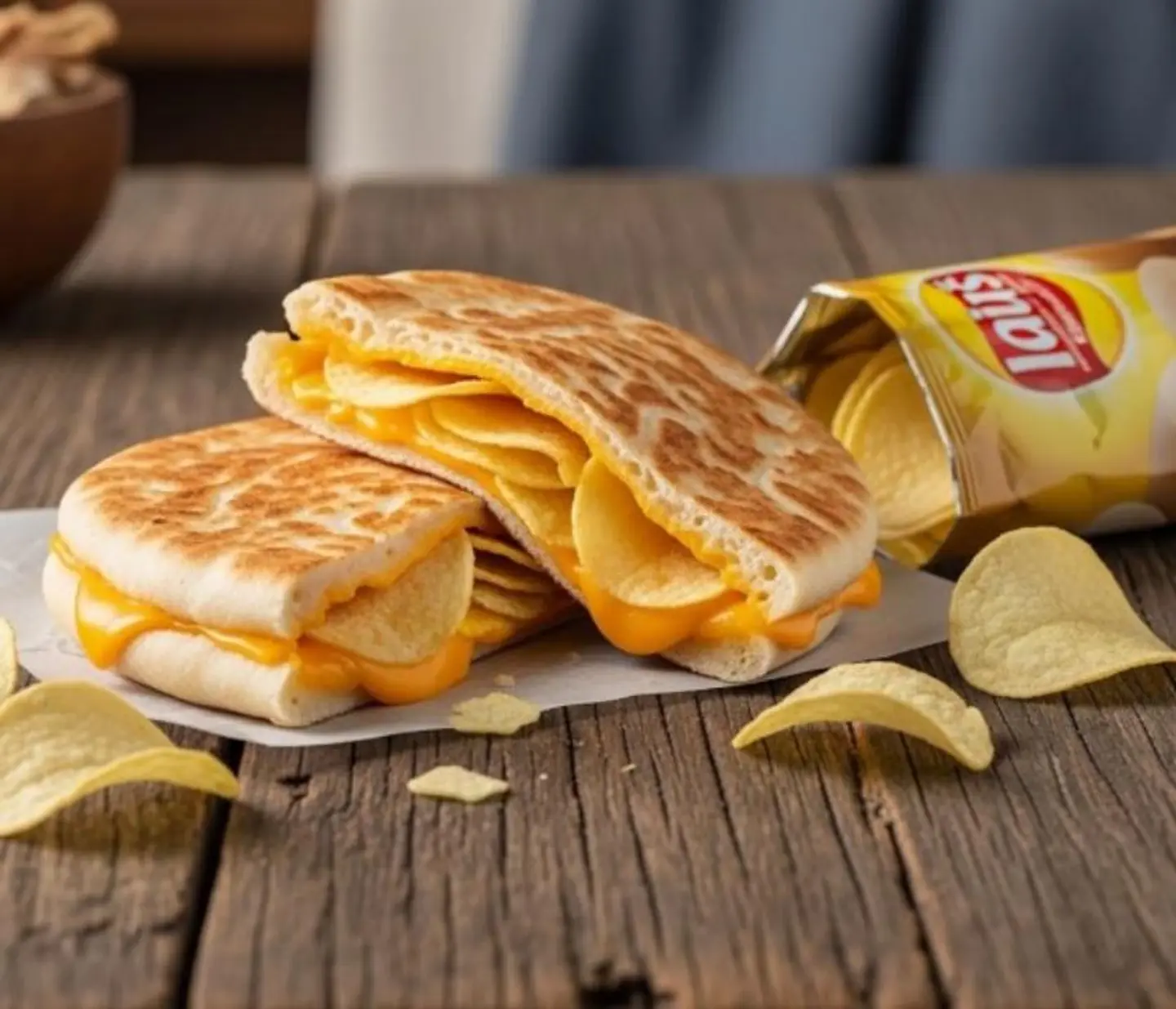 تميس بالجبنة شيبس ليز