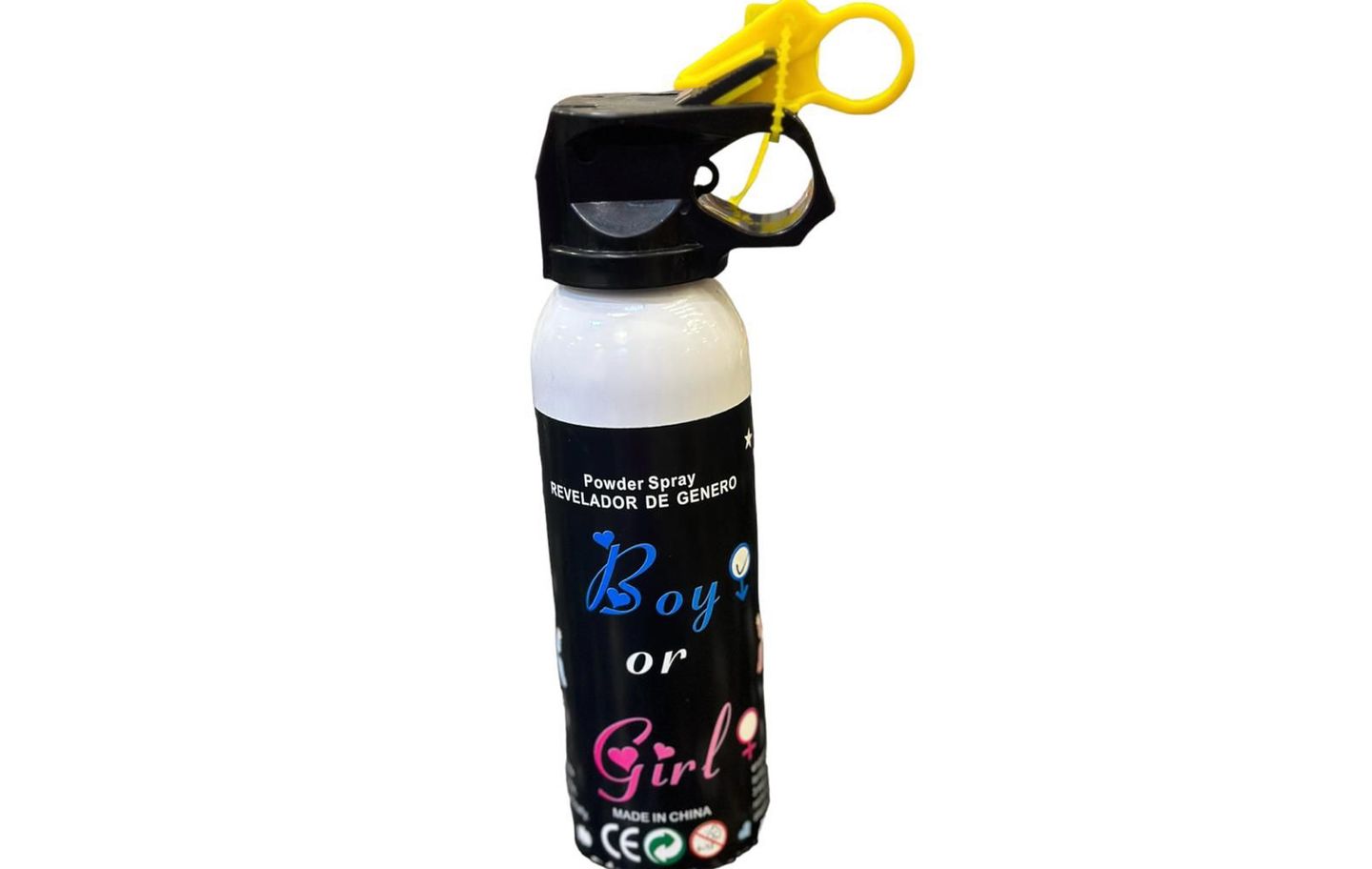 An Extinguisher That Reveals The Gender Of The Child
