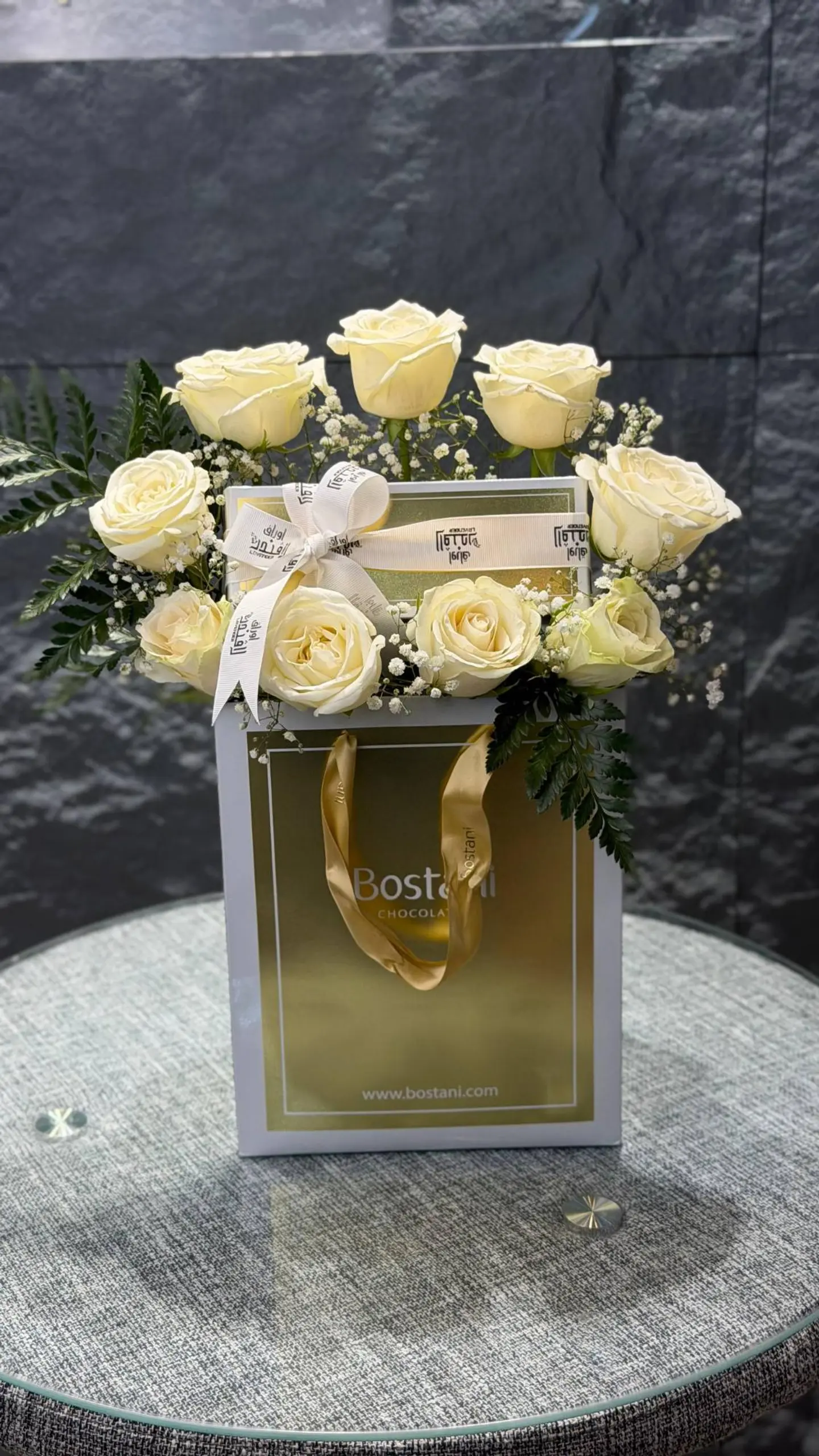 Velvet White Garden Arrangement