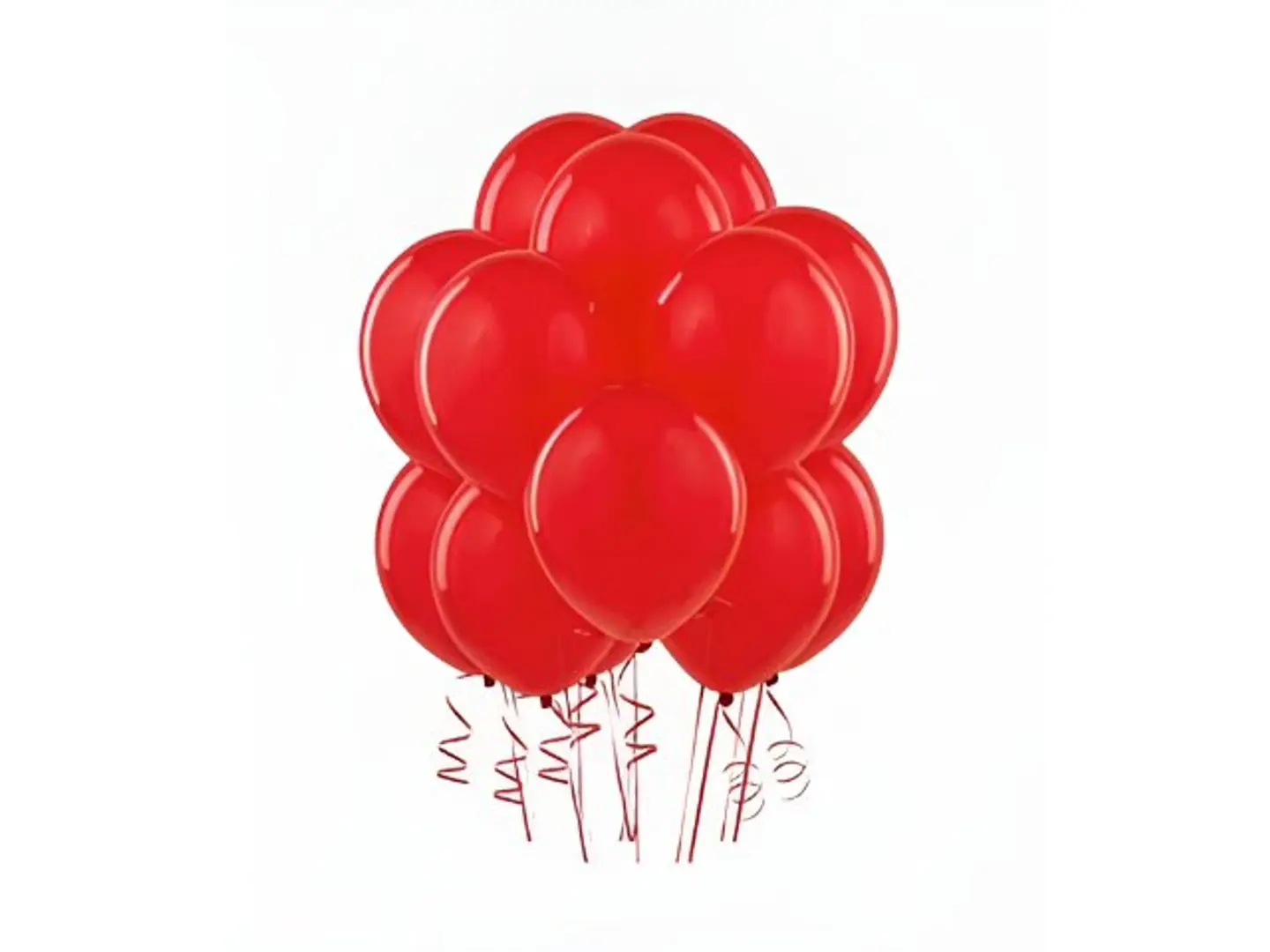 Red Helium Balloon Bouquet 12pcs
