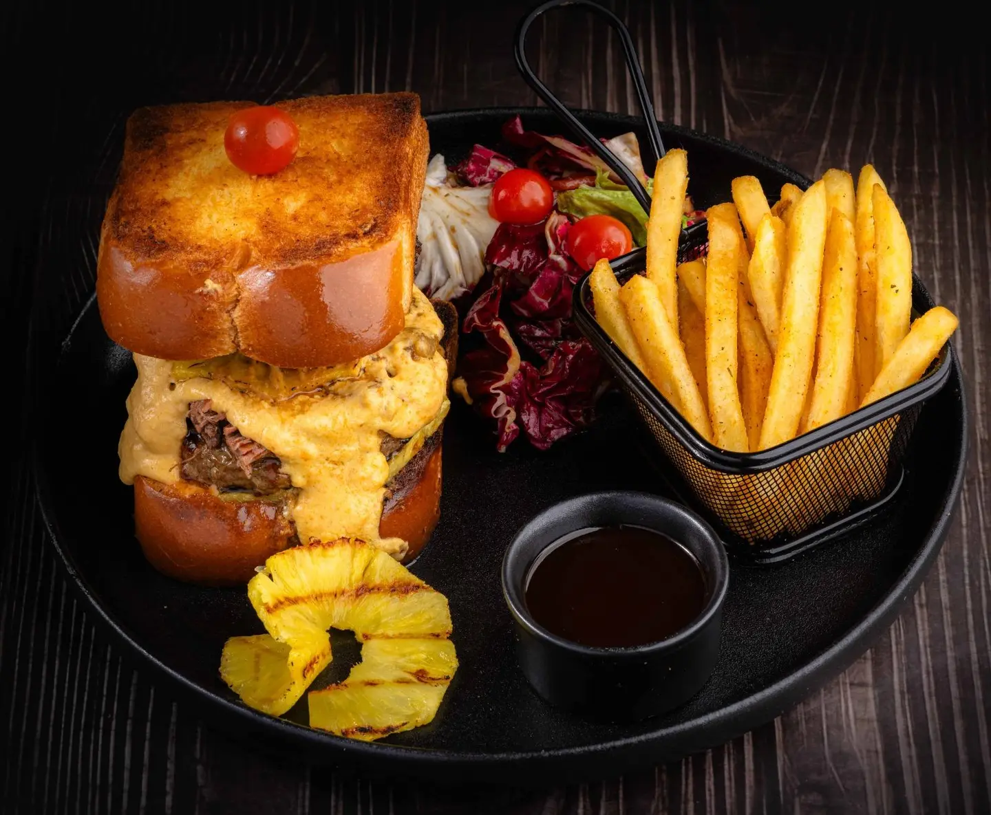 Over Meat Burger Meal